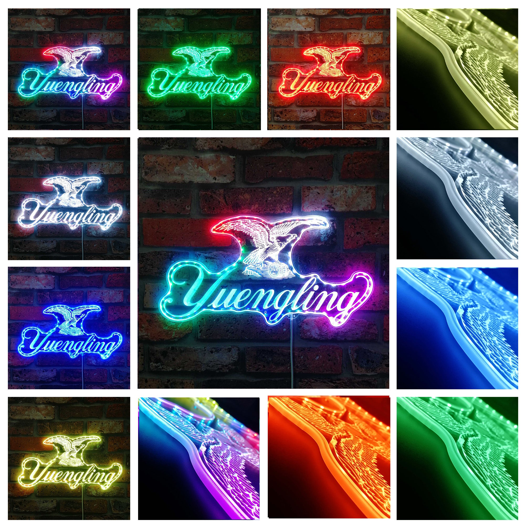 Yuengling Eagle Dynamic RGB Edge Lit LED Sign