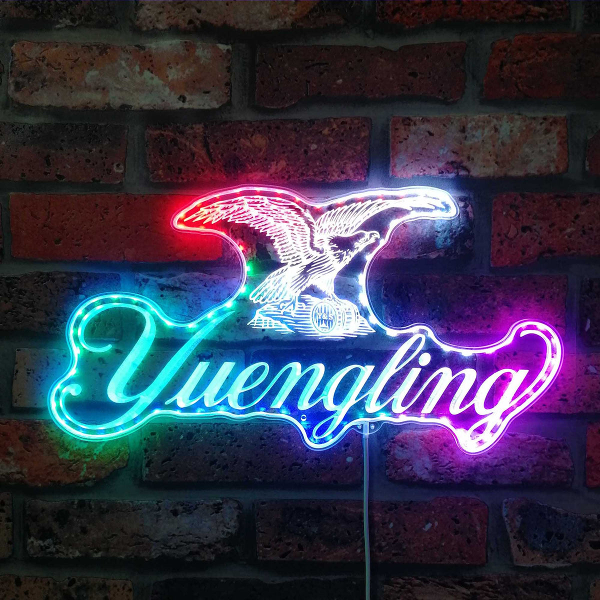 Yuengling Eagle Dynamic RGB Edge Lit LED Sign | PROLEDSIGN