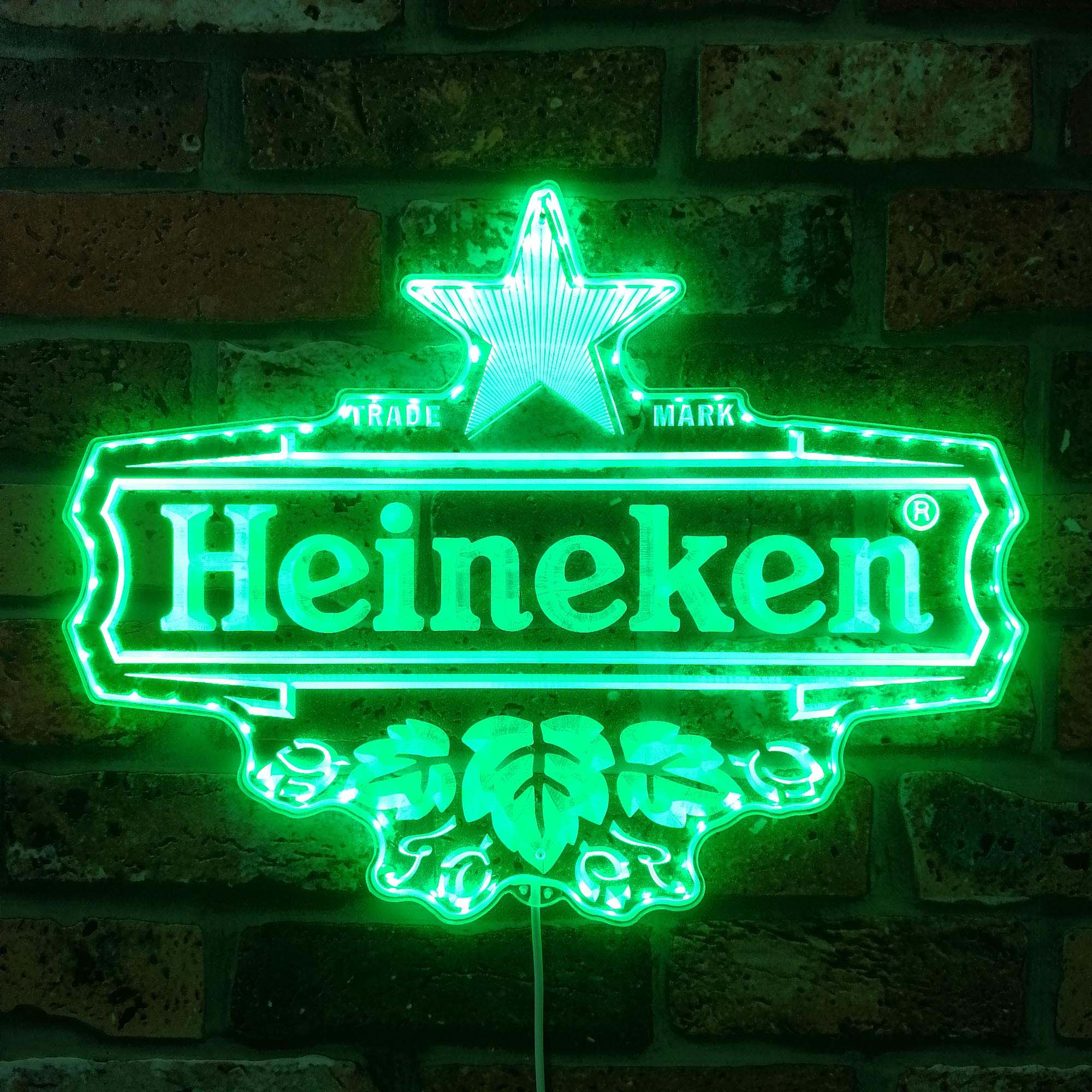 Heineken Dynamic RGB Edge Lit LED Sign