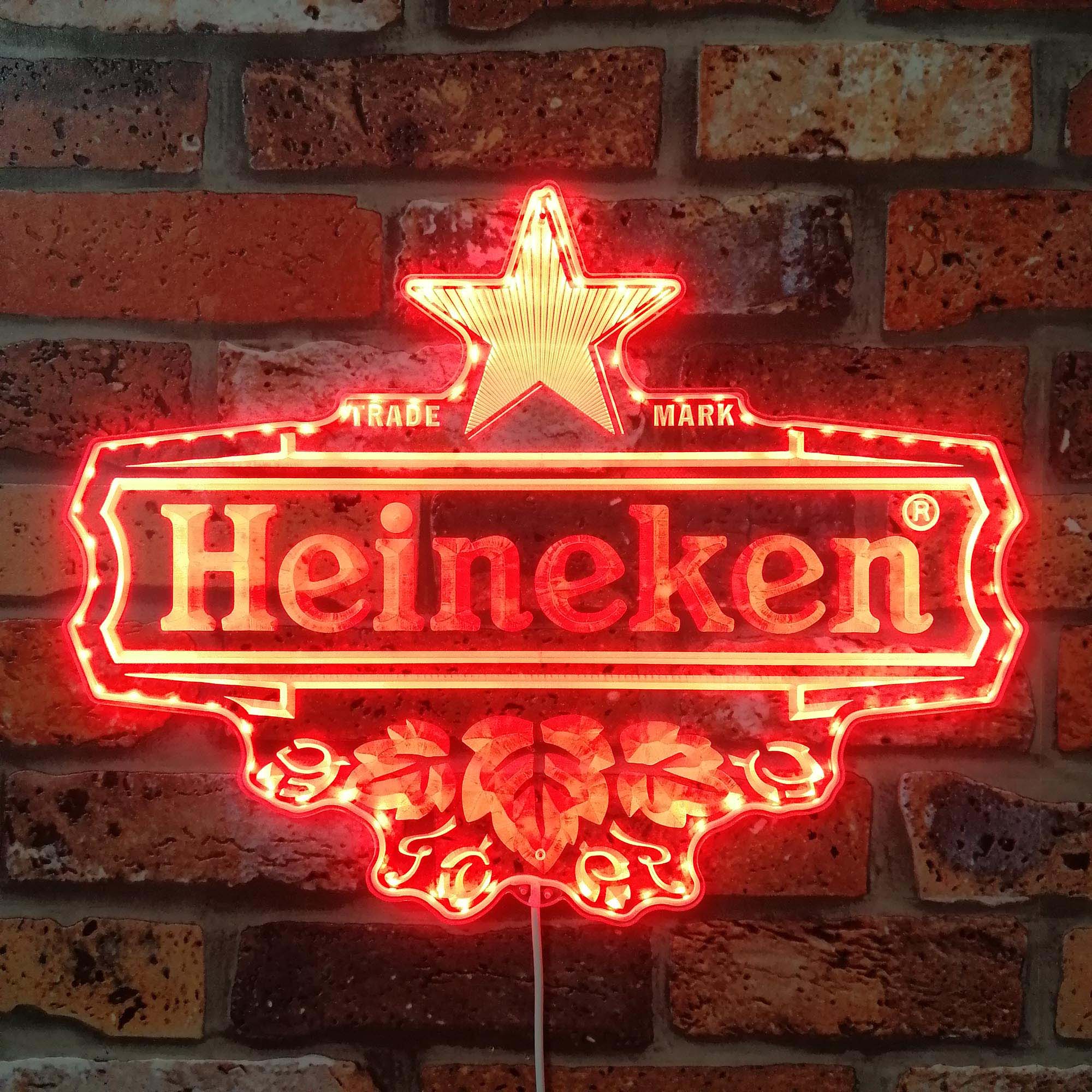 Heineken Dynamic RGB Edge Lit LED Sign