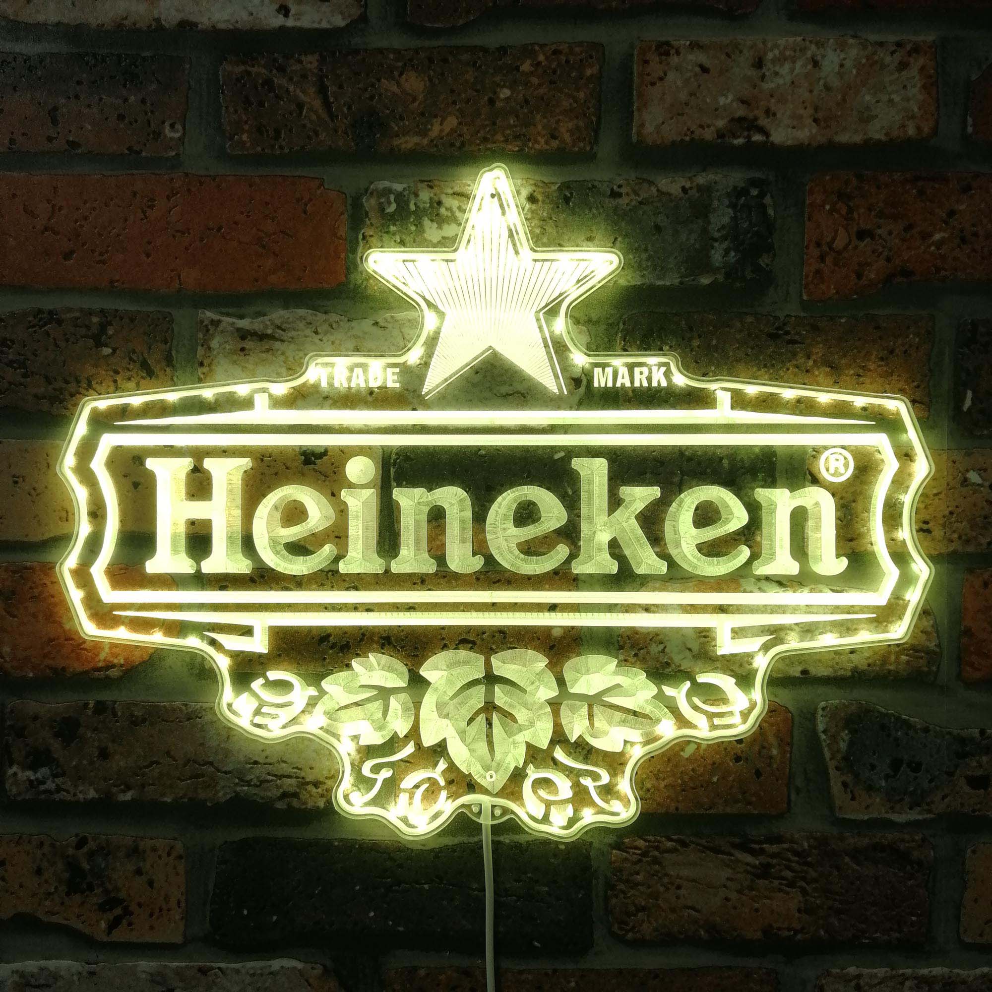 Heineken Dynamic RGB Edge Lit LED Sign