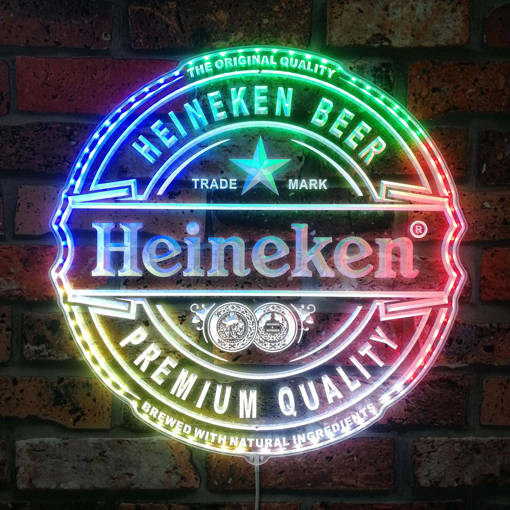 Heineken Bar Dynamic RGB Edge Lit LED Sign