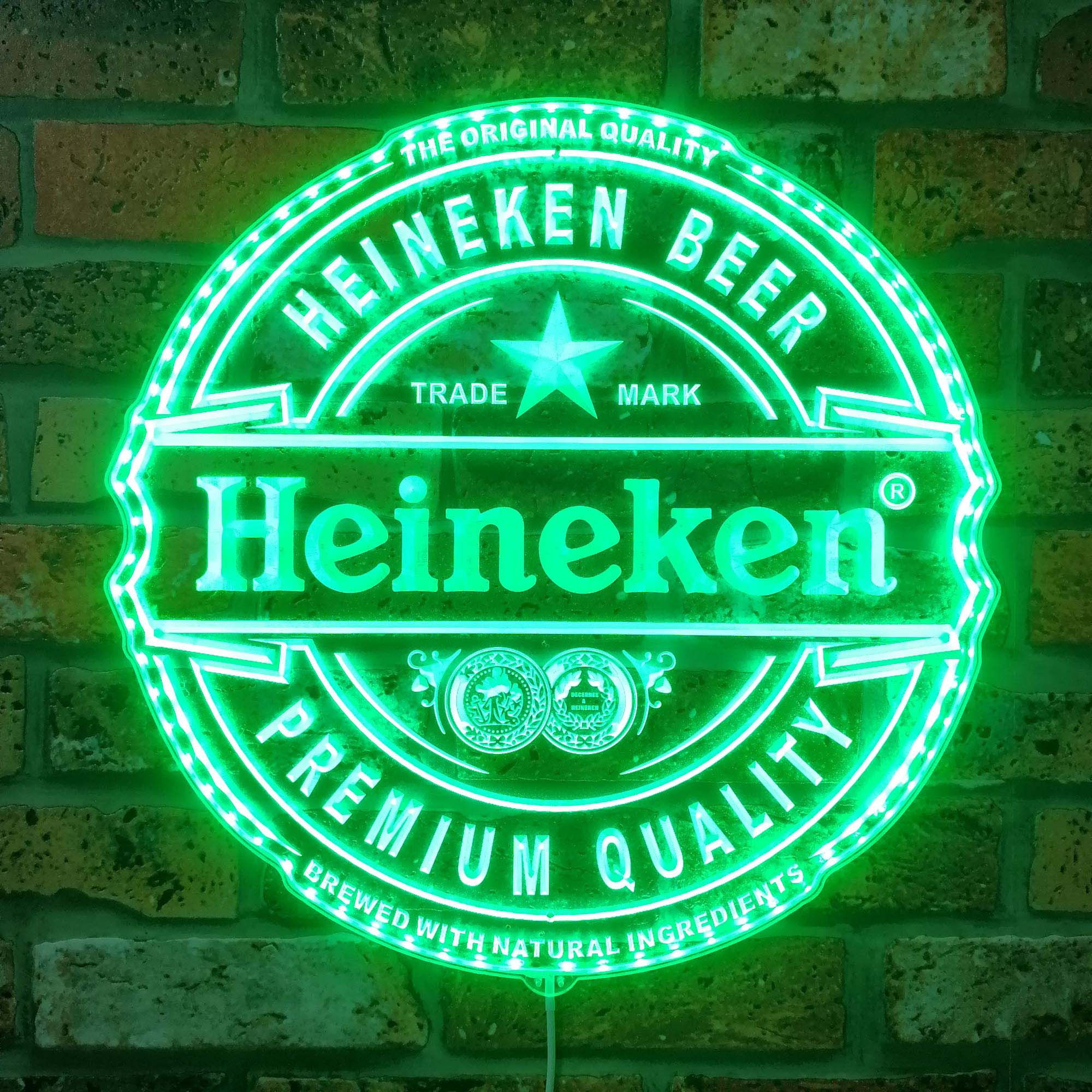 Heineken Bar Dynamic RGB Edge Lit LED Sign