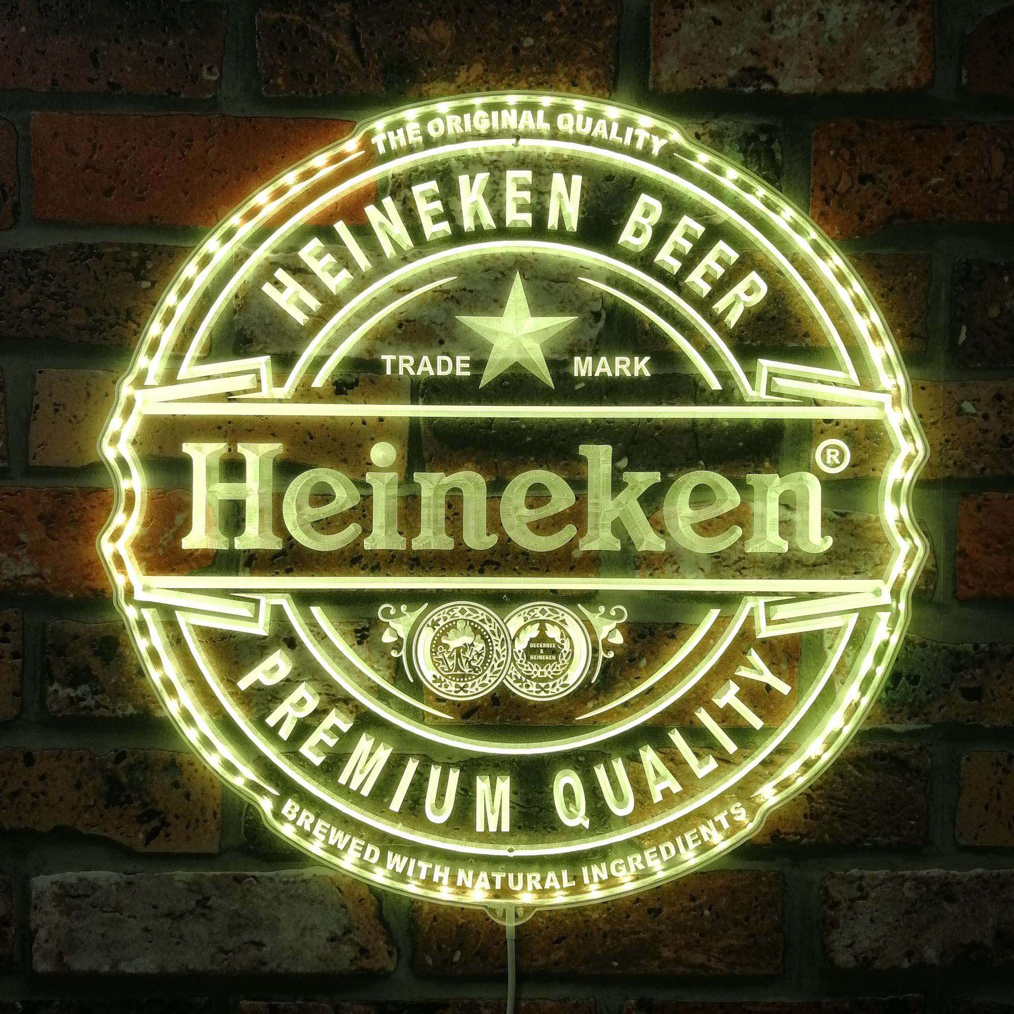 Heineken Bar Dynamic RGB Edge Lit LED Sign