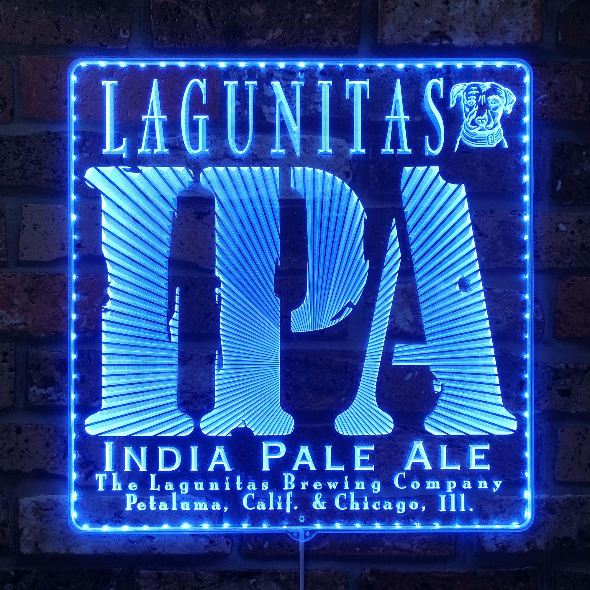 Lagunitas ipa Dynamic RGB Edge Lit LED Sign