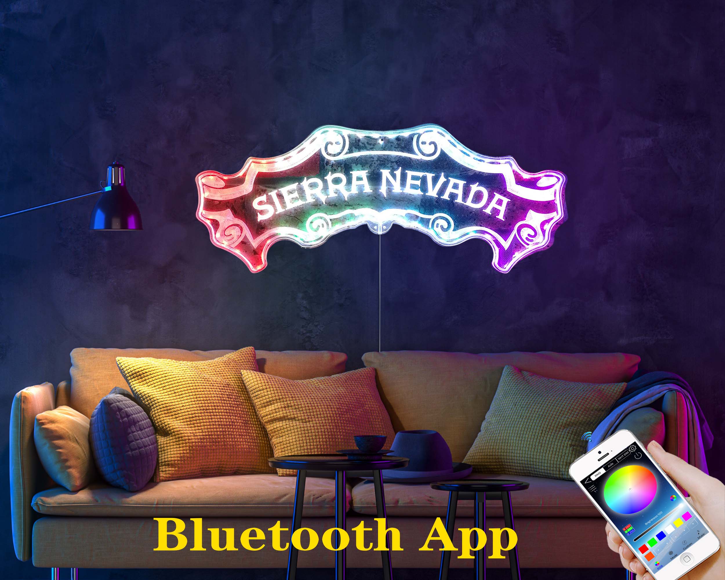 Sierra Nevada Dynamic RGB Edge Lit LED Sign