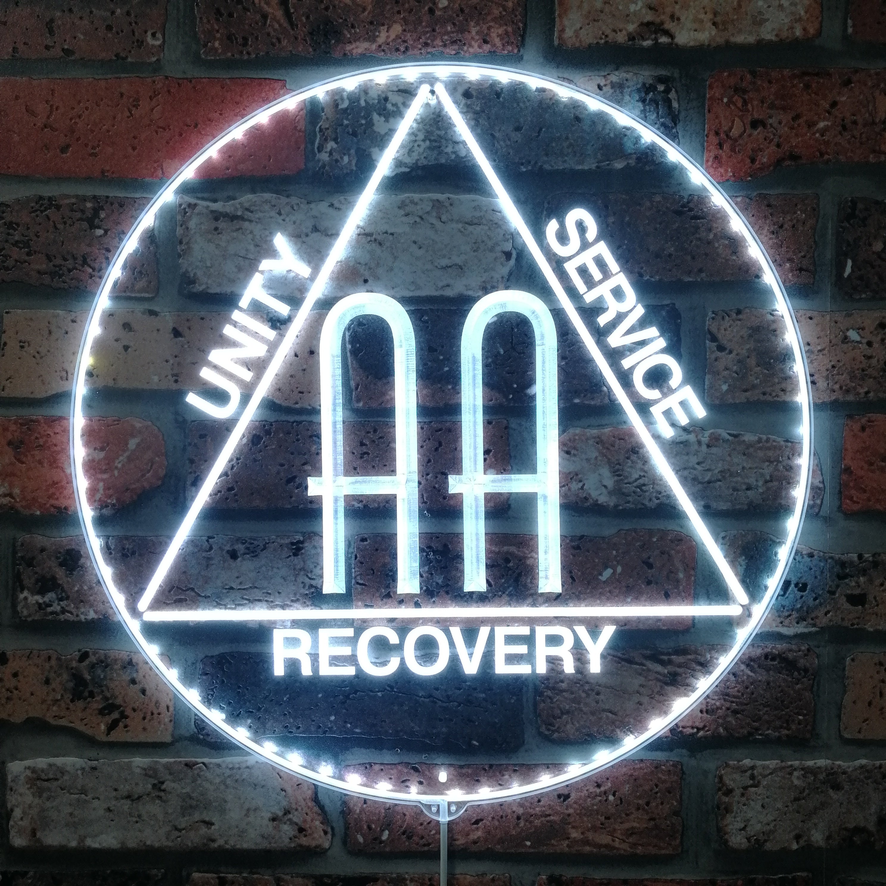 Alcoholics Anonymous Dynamic RGB Edge Lit LED Sign