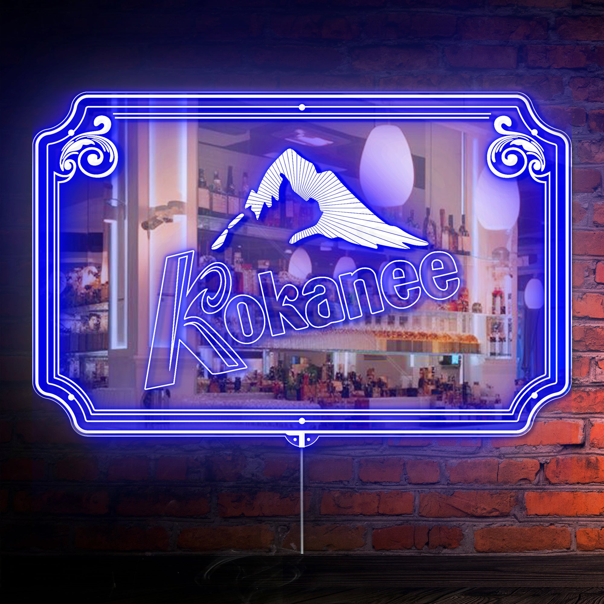 kokanee RGB LED Neon Sign with Elegant Mirror Backing | PROLEDSIGN