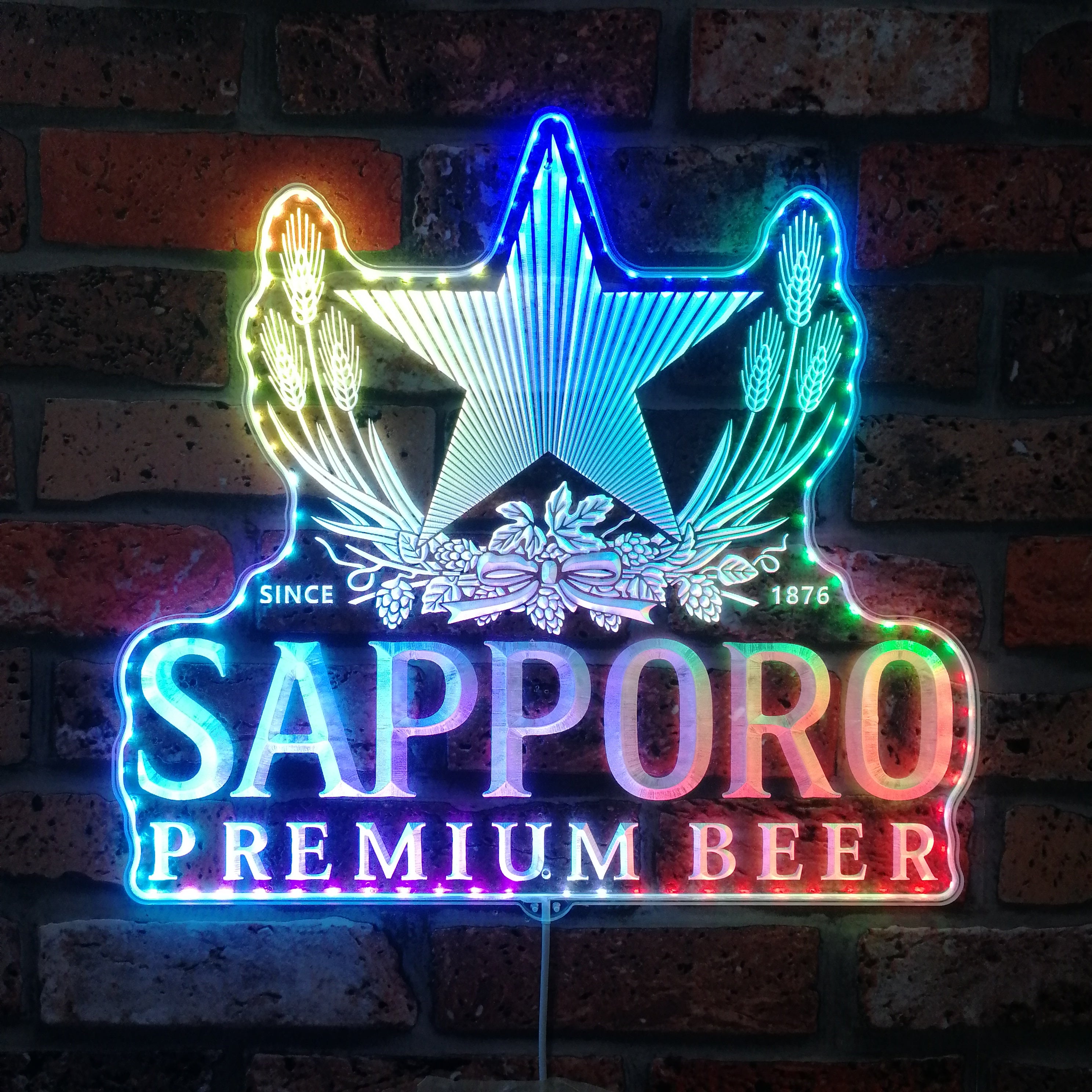 Sapporo Dynamic RGB Edge Lit LED Sign