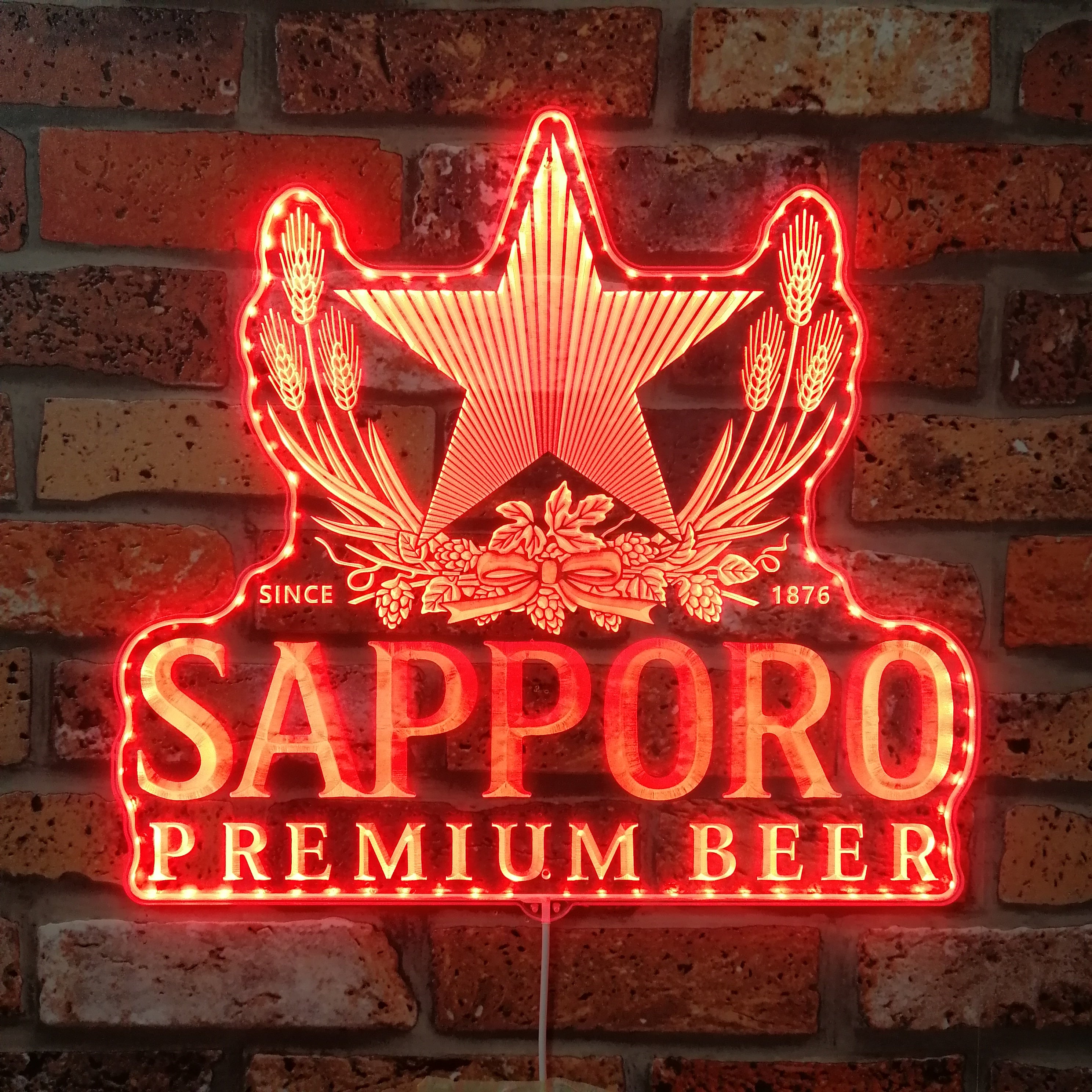 Sapporo Dynamic RGB Edge Lit LED Sign