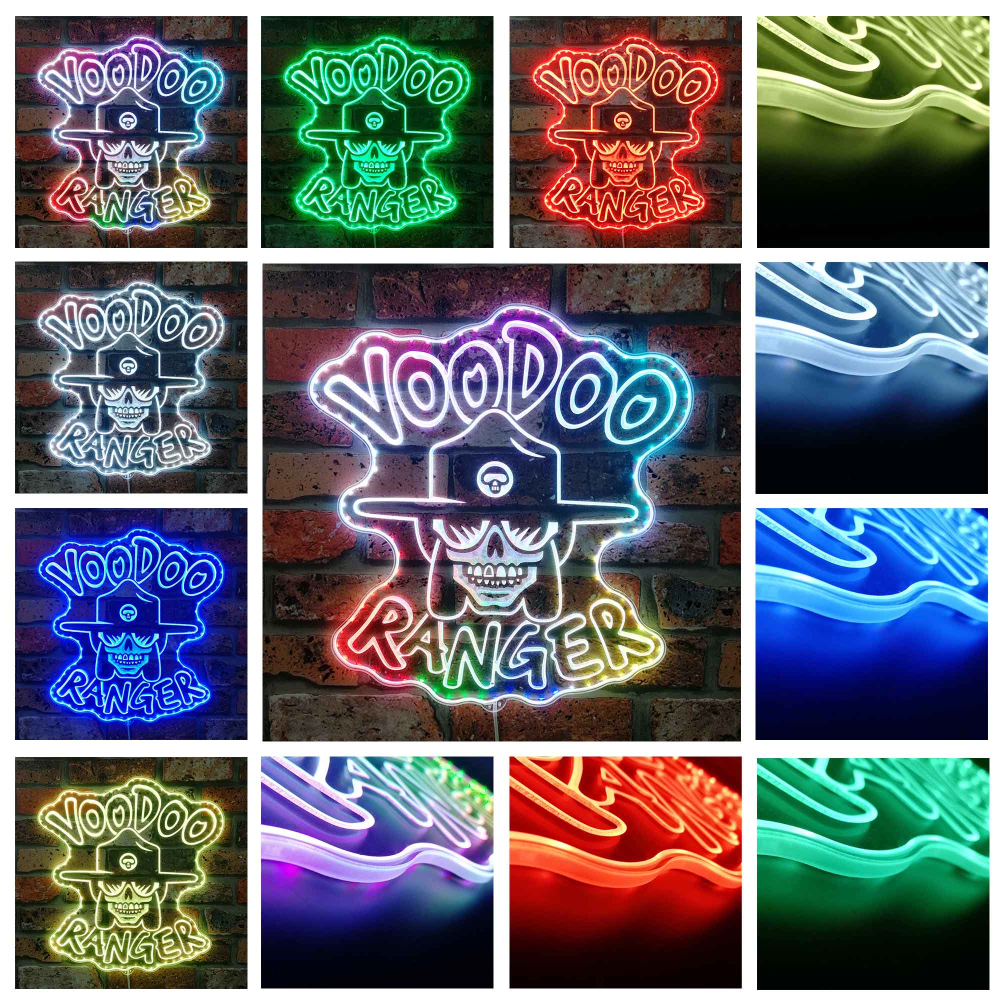 Voodoo Ranger ipa Dynamic RGB Edge Lit LED Sign