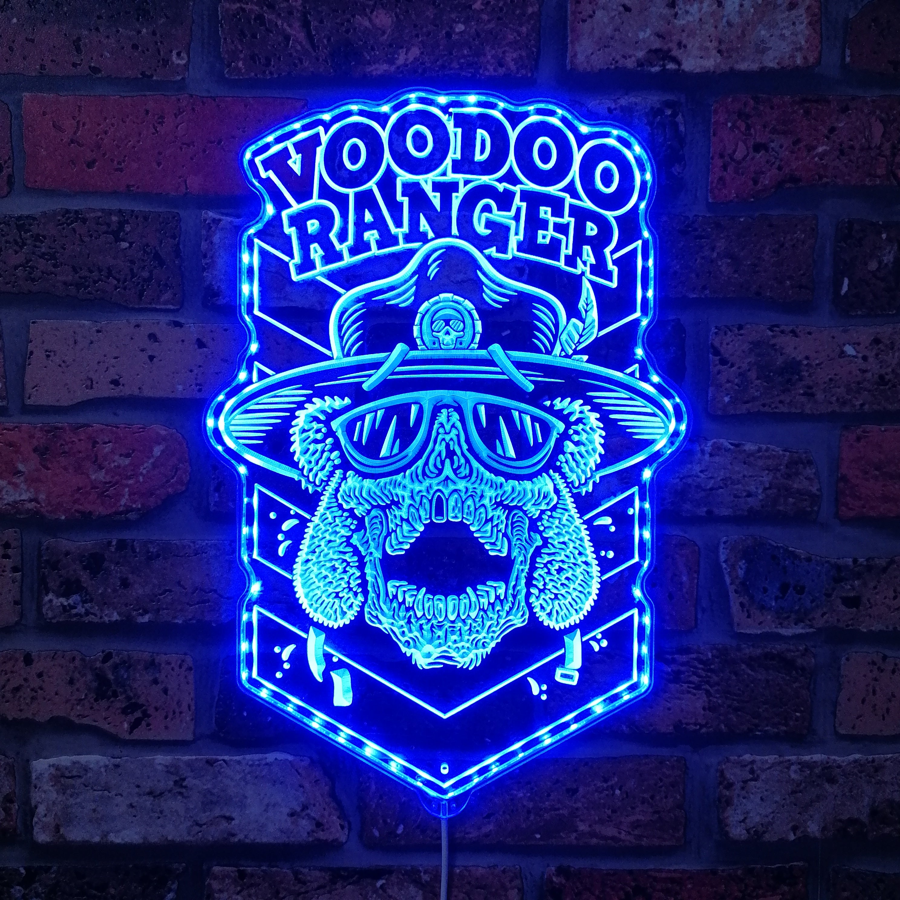 Voodoo Ranger IPA New Belgium Dynamic RGB Edge Lit LED Sign