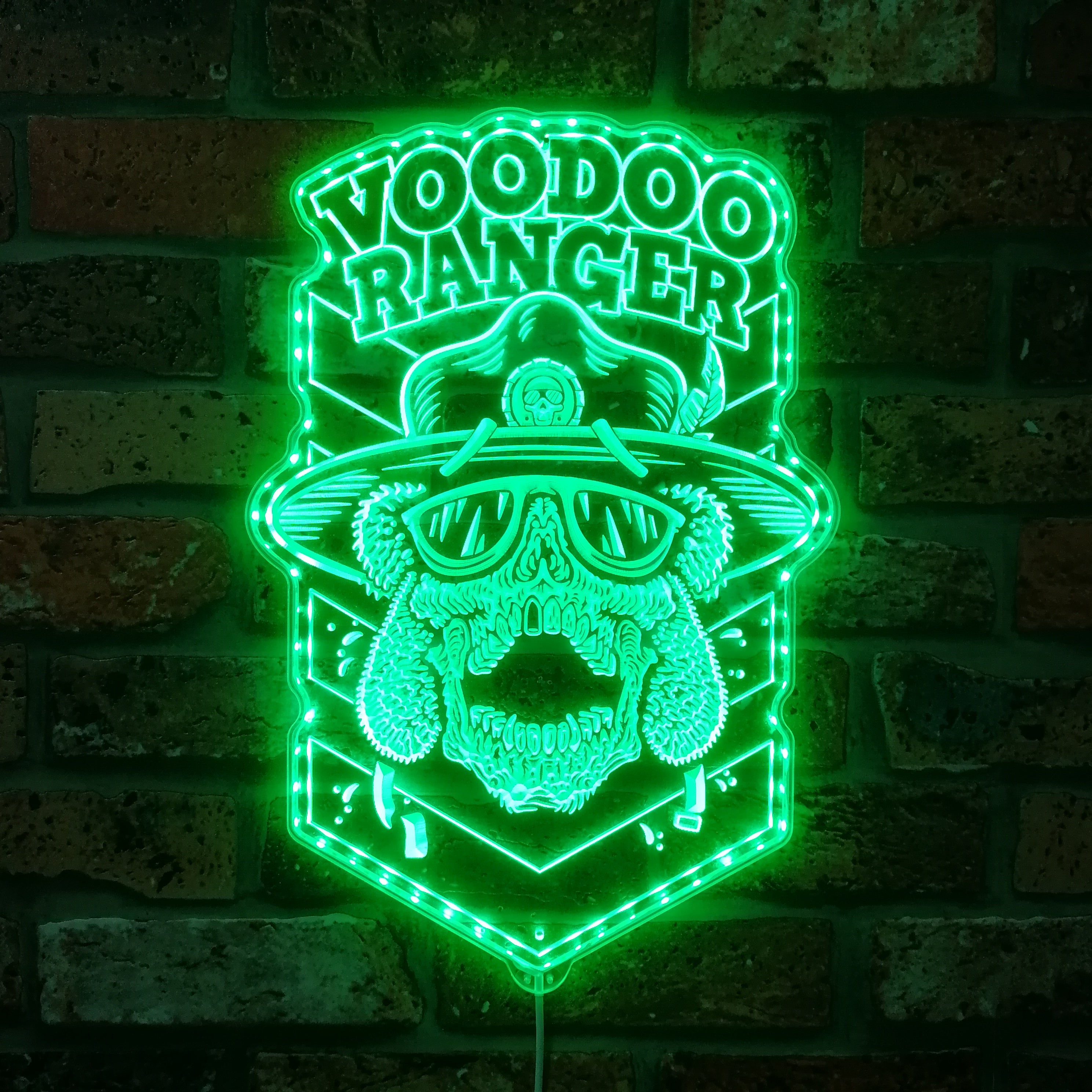 Voodoo Ranger IPA New Belgium Dynamic RGB Edge Lit LED Sign