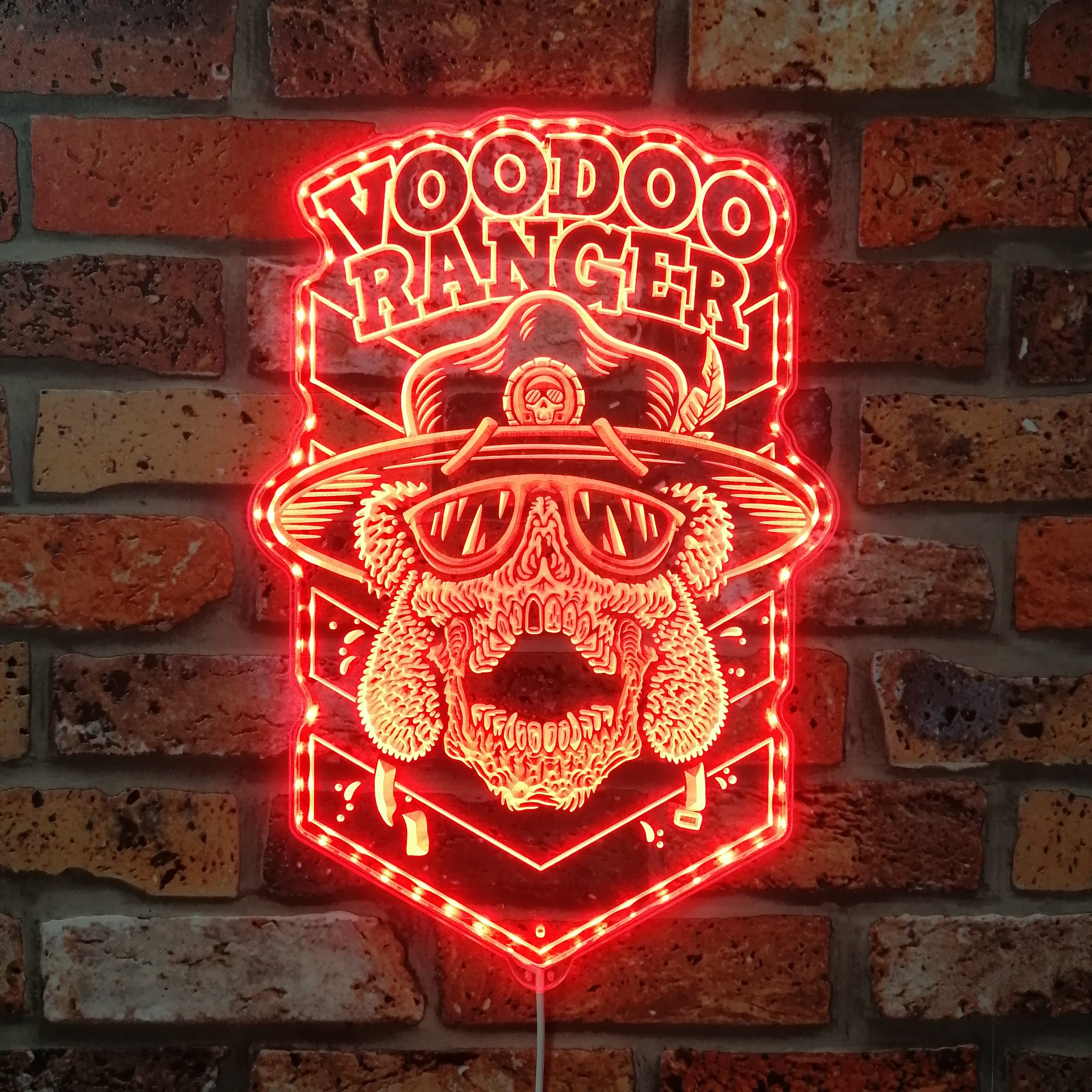 Voodoo Ranger IPA New Belgium Dynamic RGB Edge Lit LED Sign