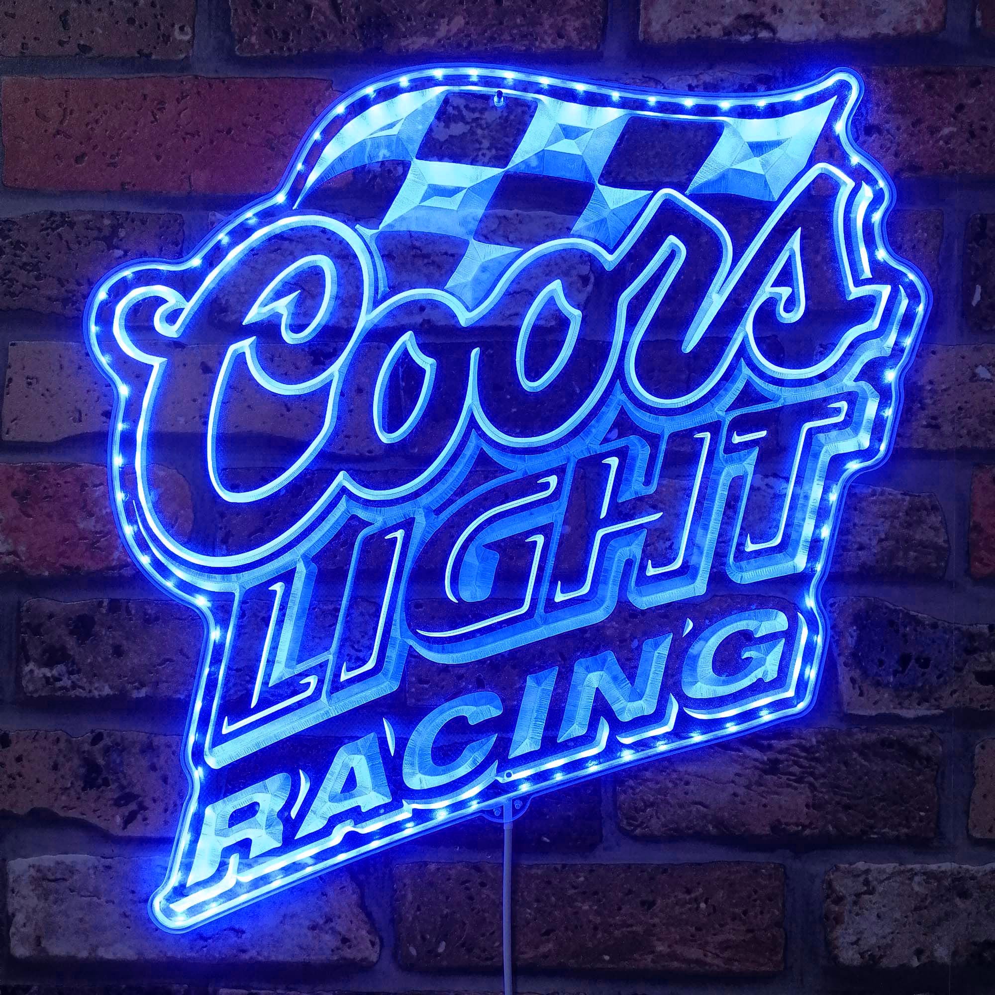 coors light racing Dynamic RGB Edge Lit LED Sign