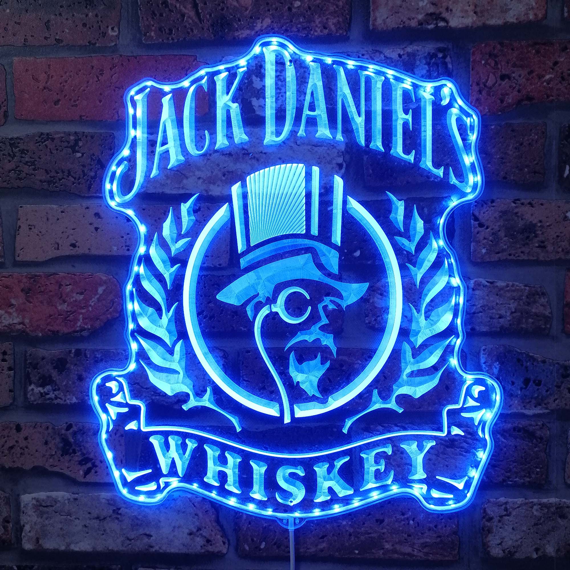 Jack Daniel's whiskey Dynamic RGB Edge Lit LED Sign