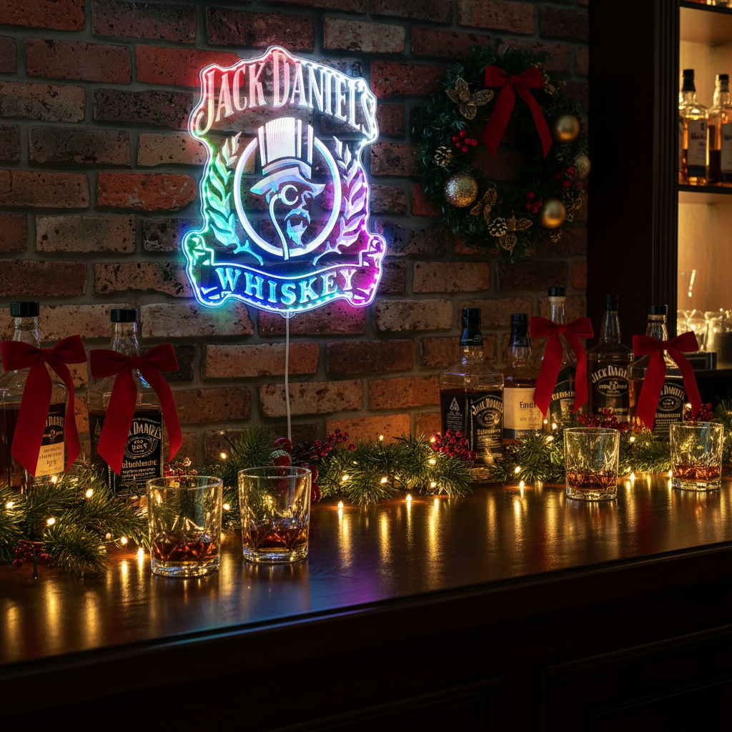 Jack Daniel's whiskey Neon RGB Edge Lit LED Sign