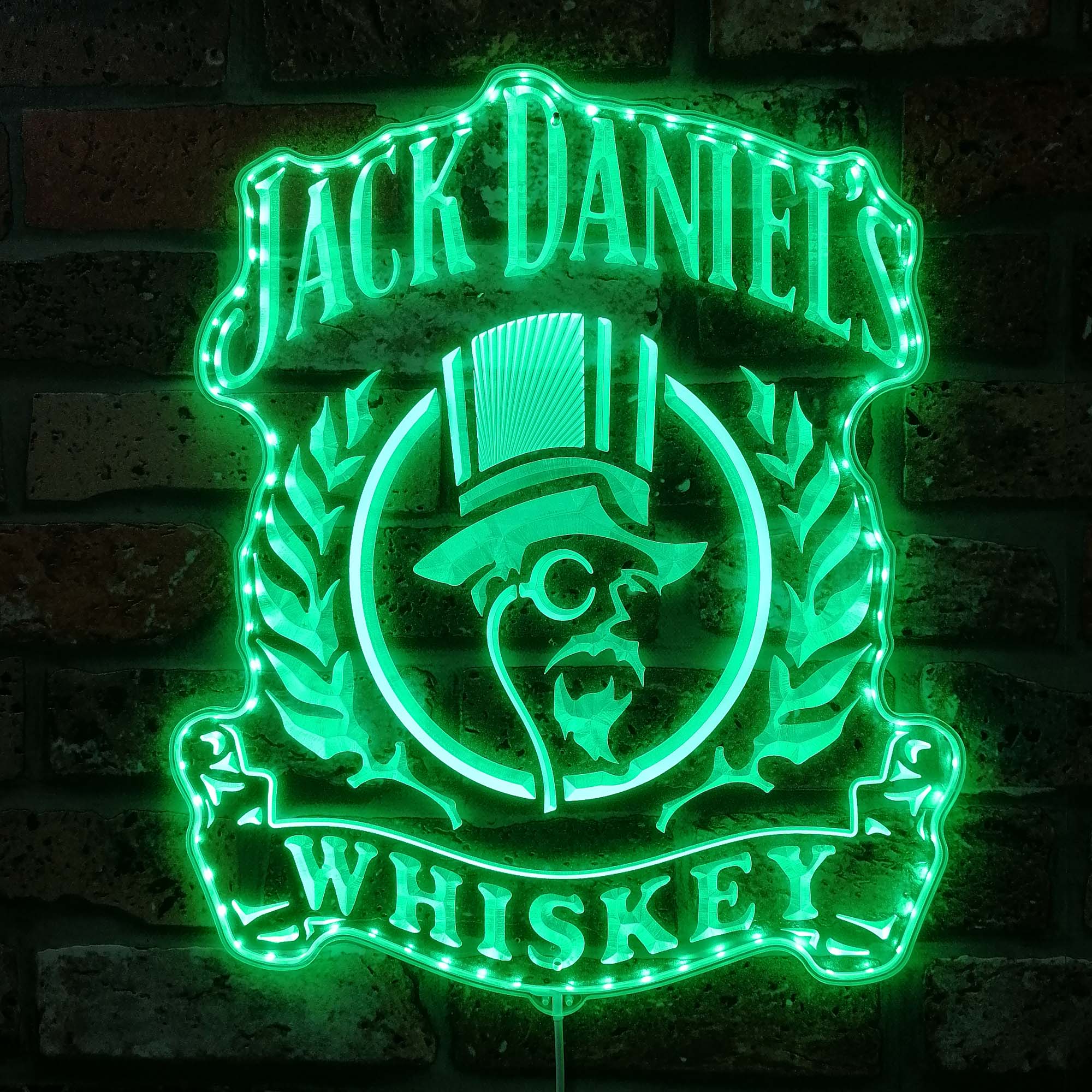 Jack Daniel's whiskey Dynamic RGB Edge Lit LED Sign