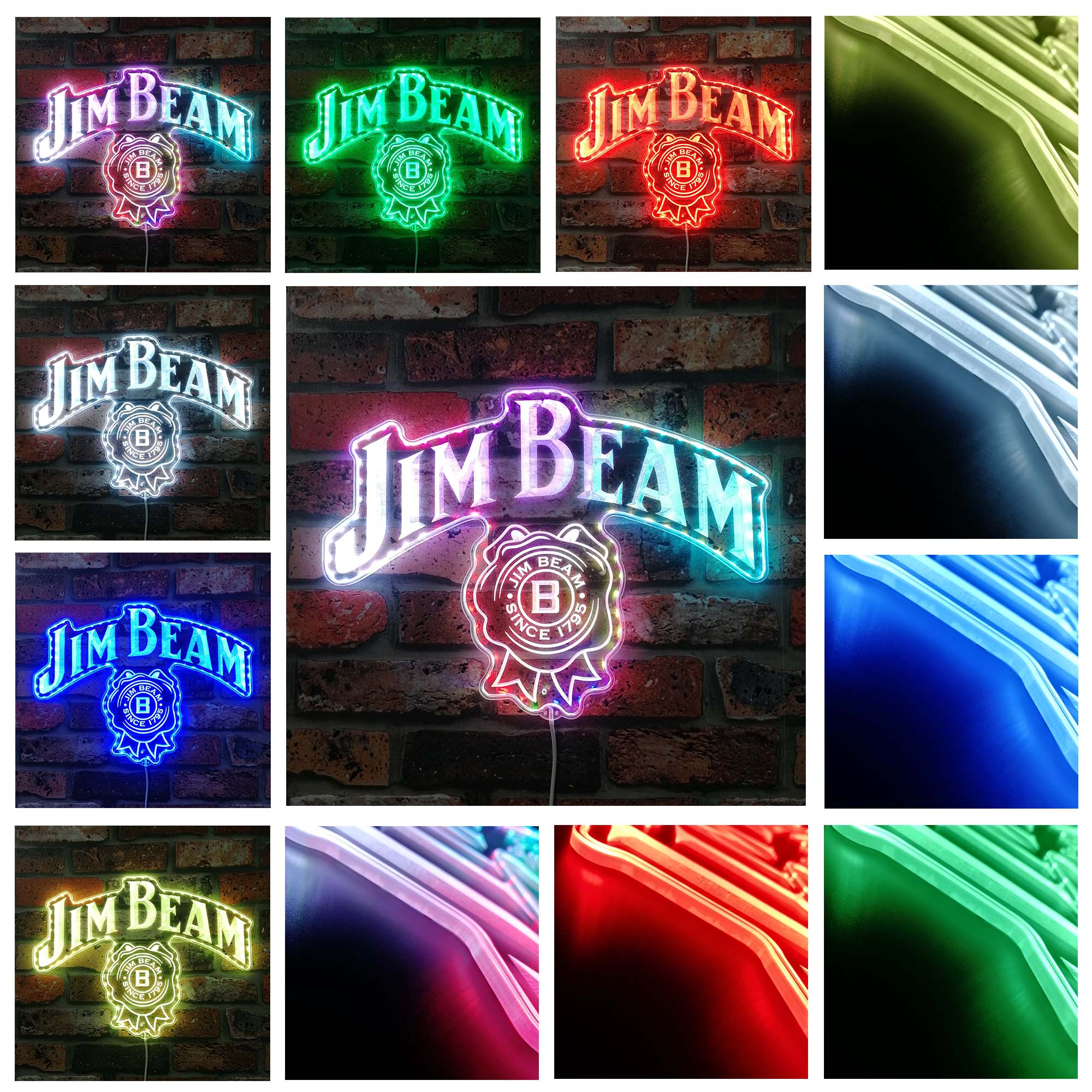 Jim beam Dynamic RGB Edge Lit LED Sign