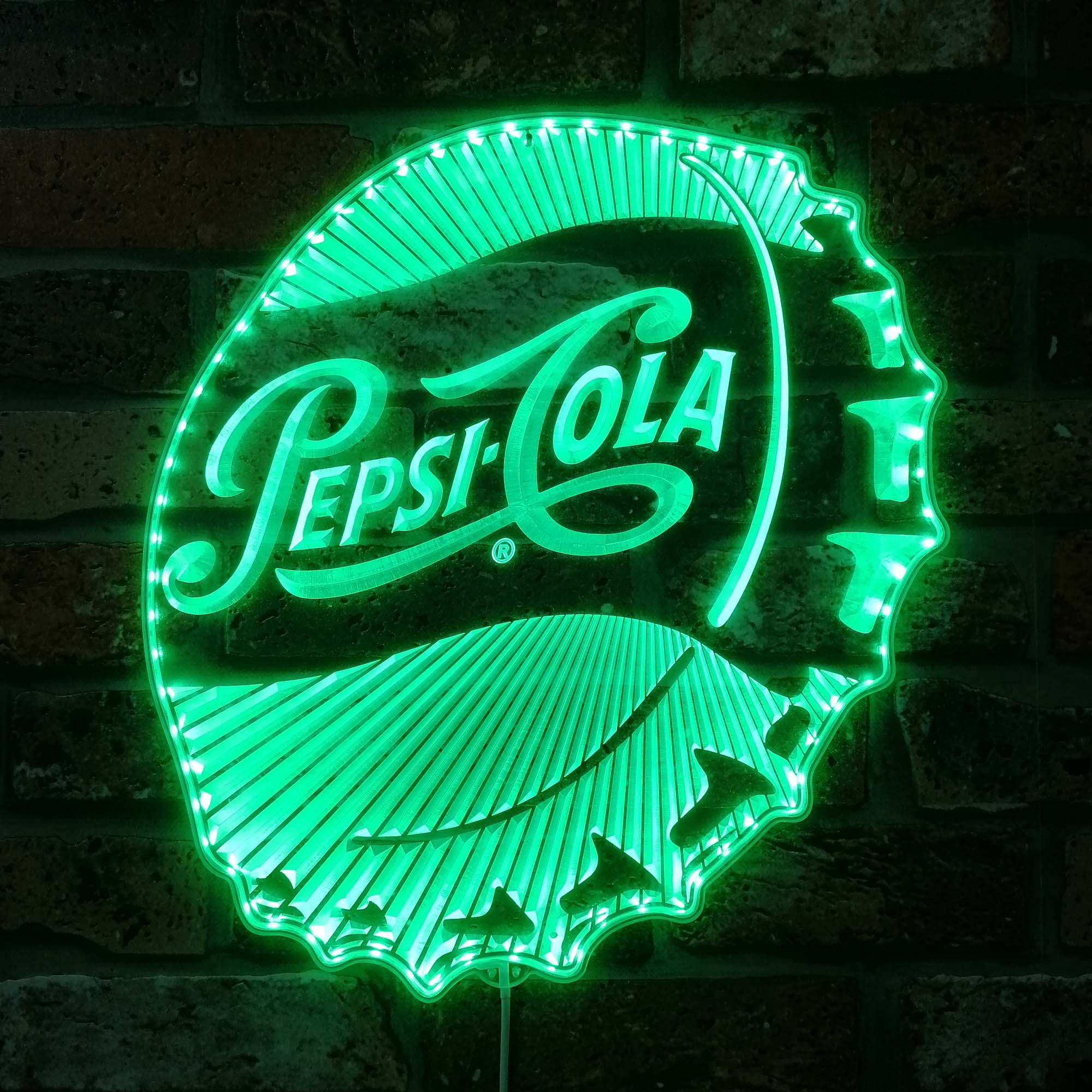 Pepsi Cola Dynamic RGB Edge Lit LED Sign