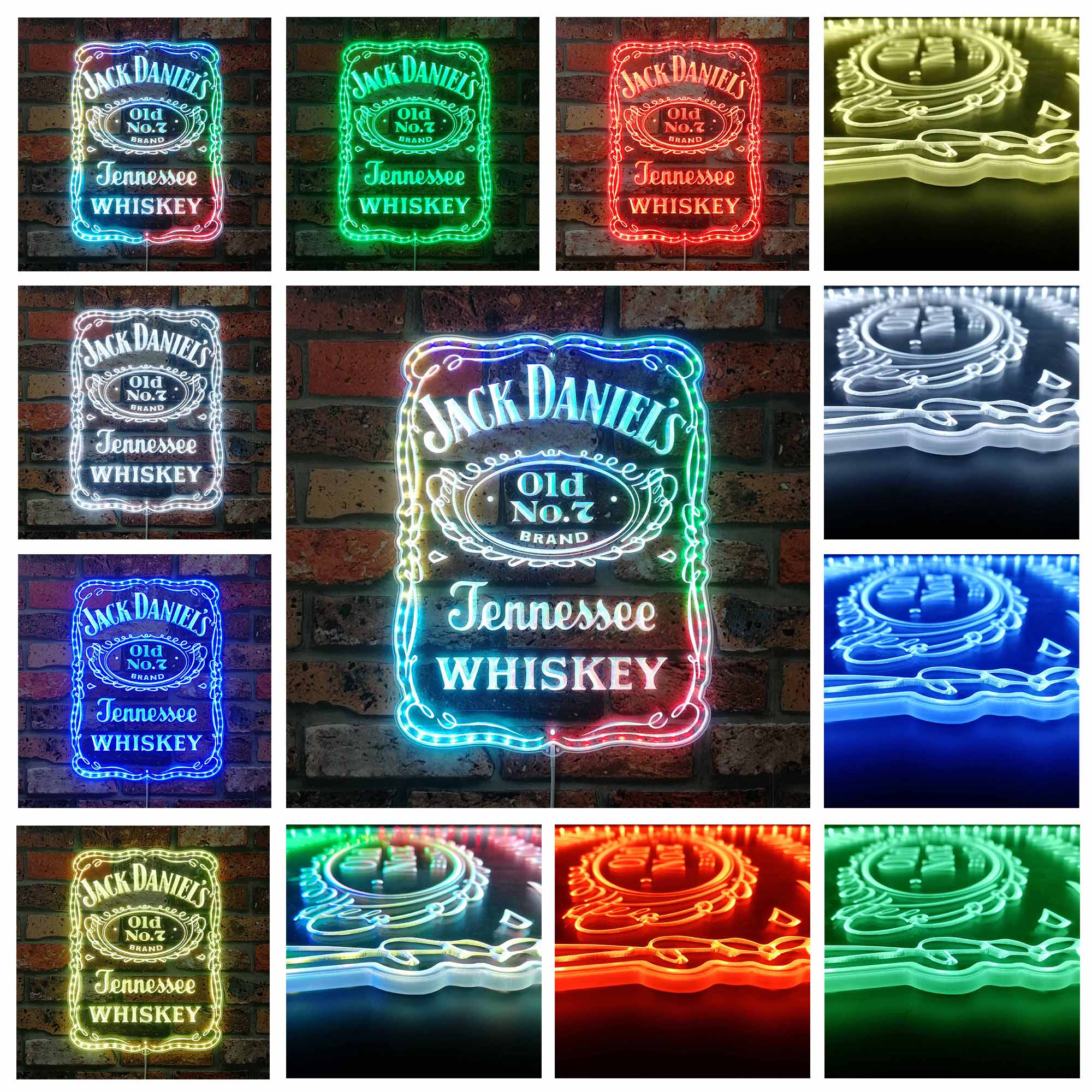 Jack Daniel Dynamic RGB Edge Lit LED Sign