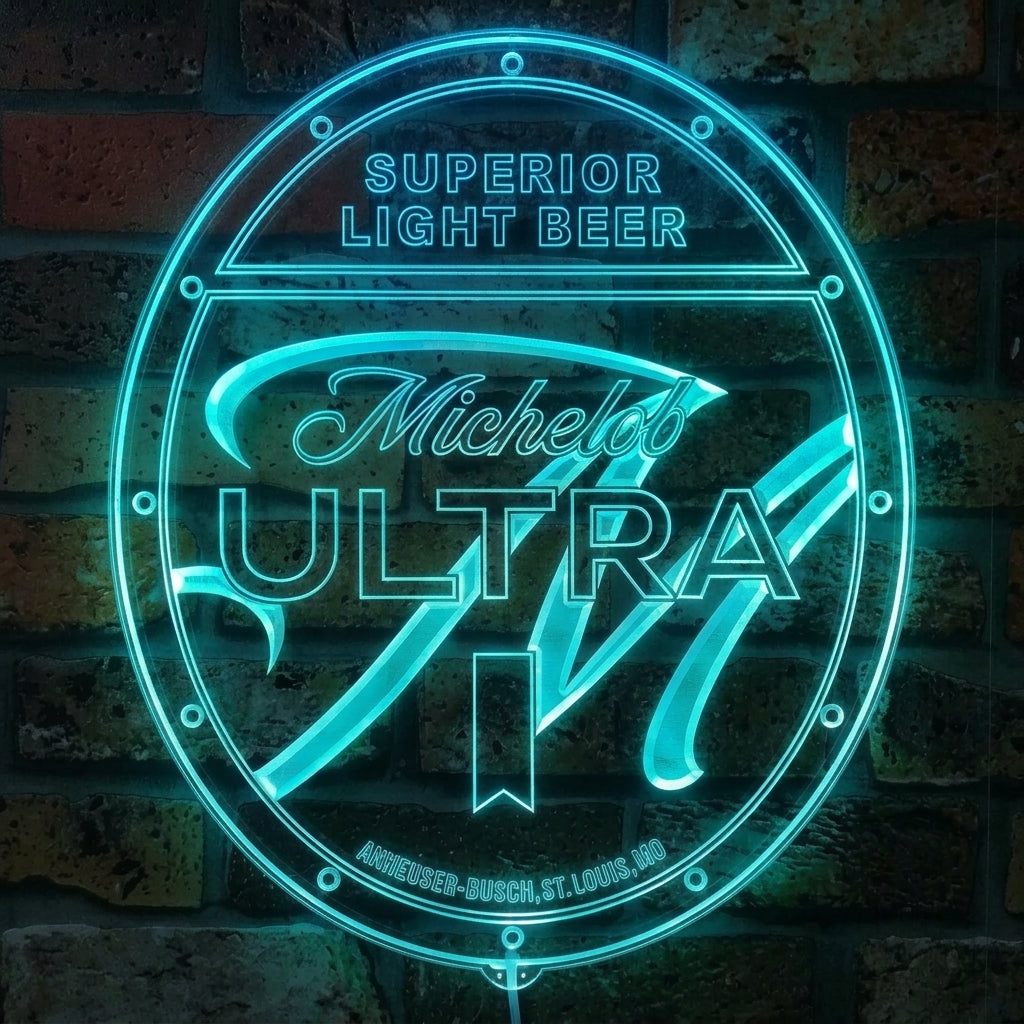 Beer Color Rgb Michelob Ultra Superior Light Beer Dynamic RGB Edge Lit LED Sign ...