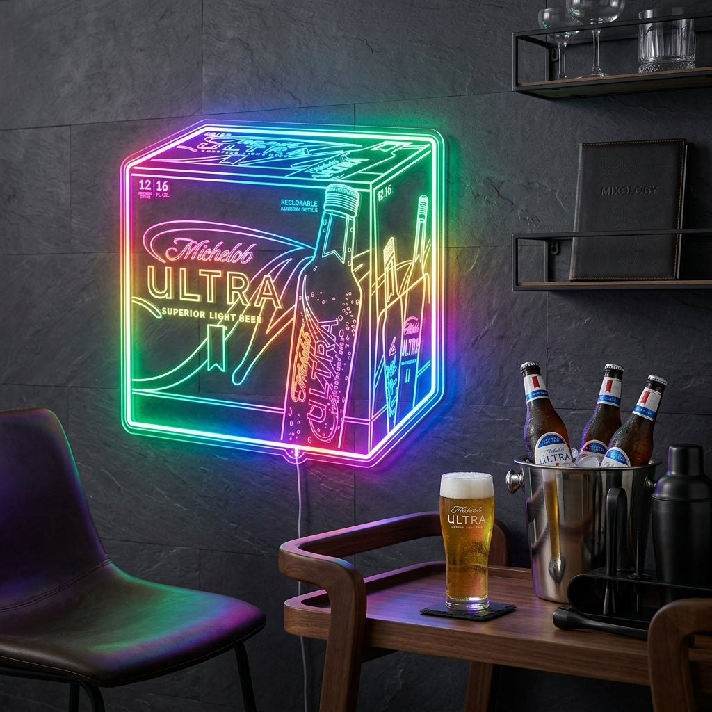 Michelob ULTRA Superior Light American Lager Beer Dynamic RGB Edge Lit ...