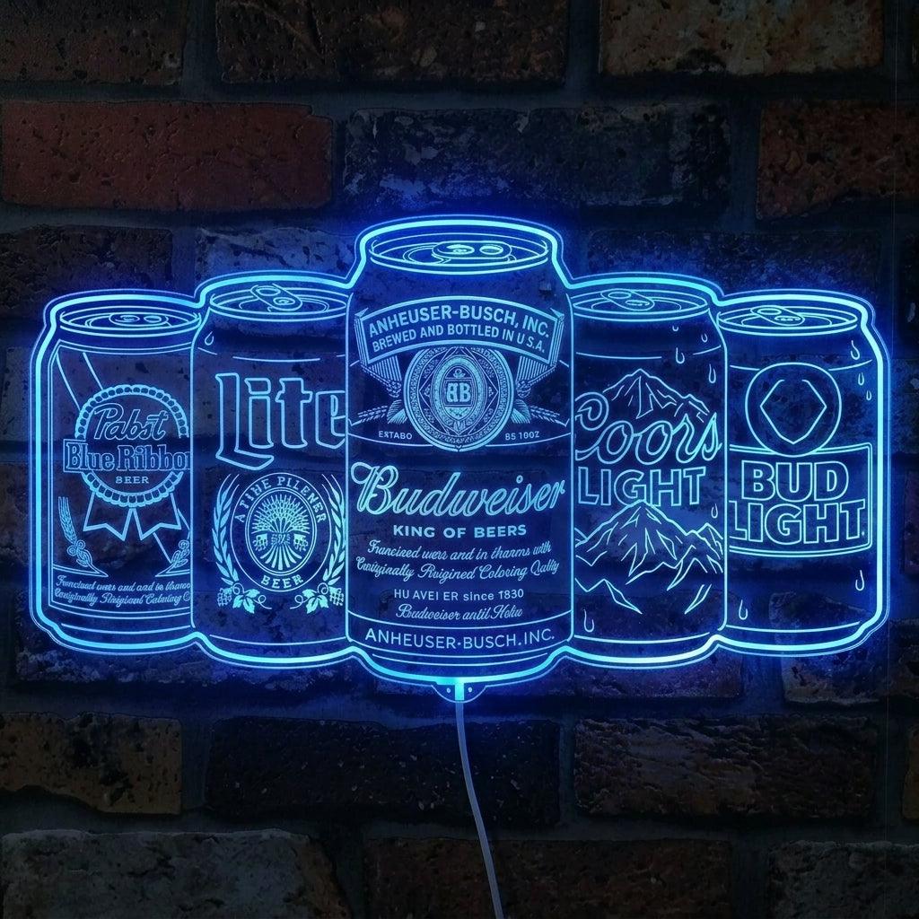 Beer Color Rgb Most Popular Beer Budwesier Miller Bud Coors Pabst in a Row Dynamic RGB ...
