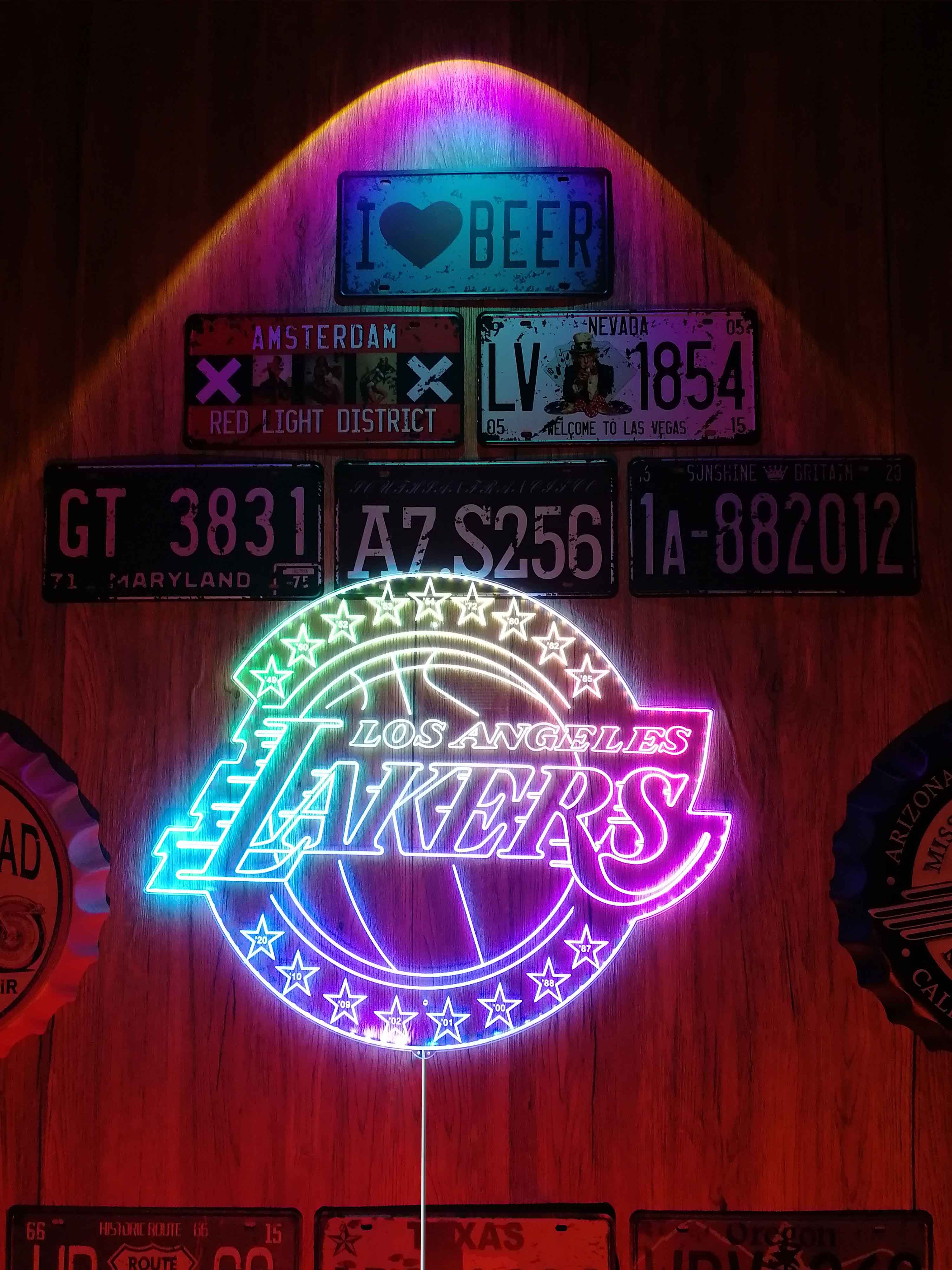 Lakers Dynamic RGB Edge Lit LED Sign