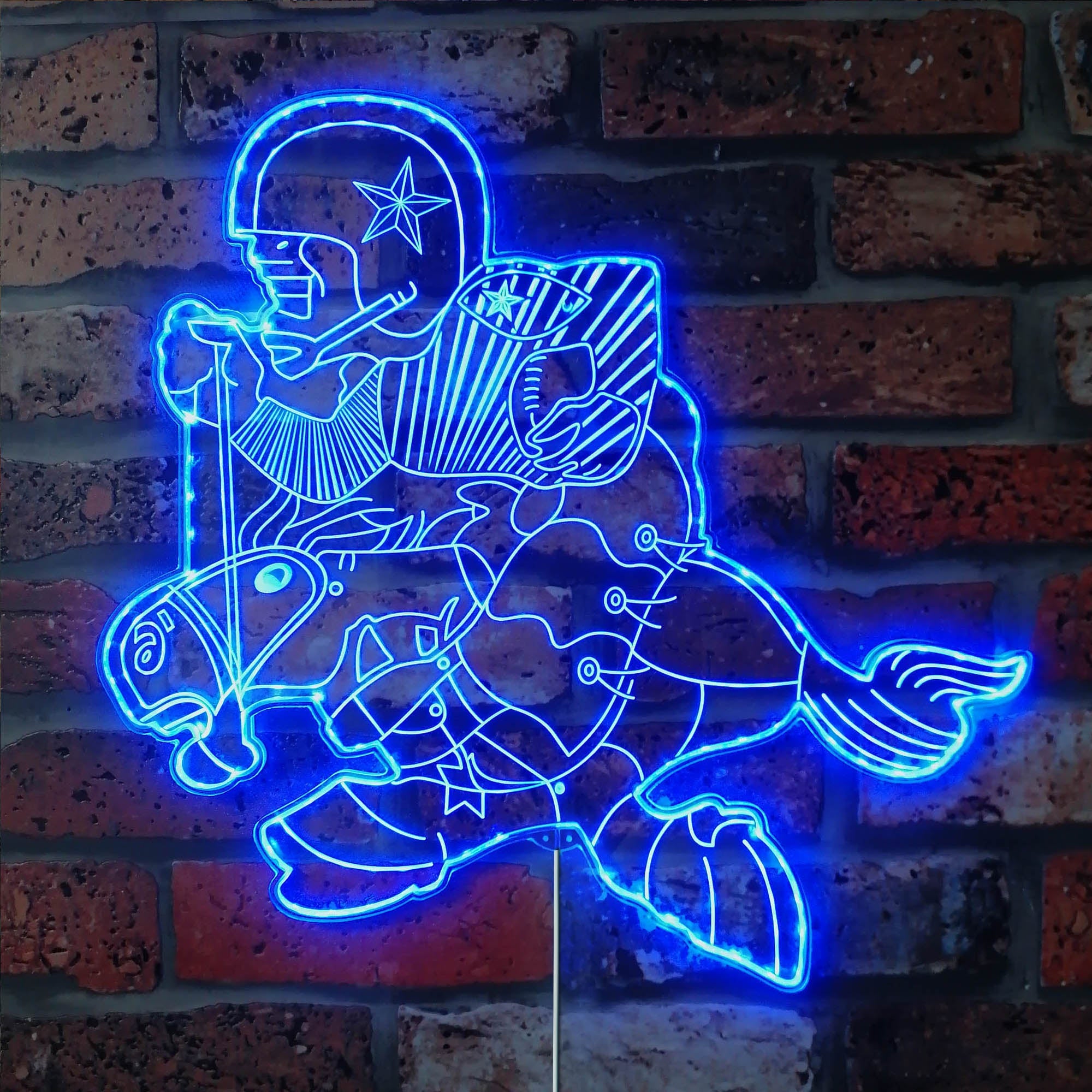 Dallas Cowboys Dynamic RGB Edge Lit LED Light Sign