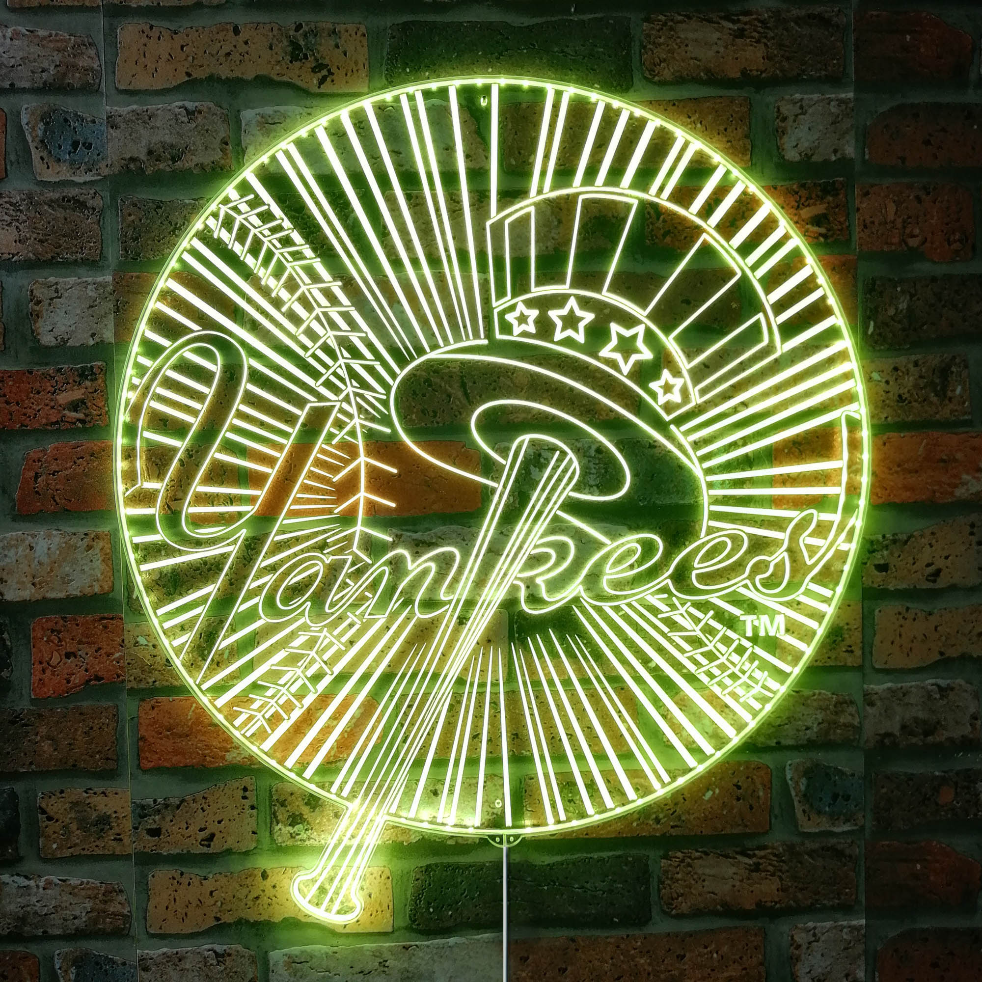 New York Yankees Dynamic RGB Edge Lit LED Sign