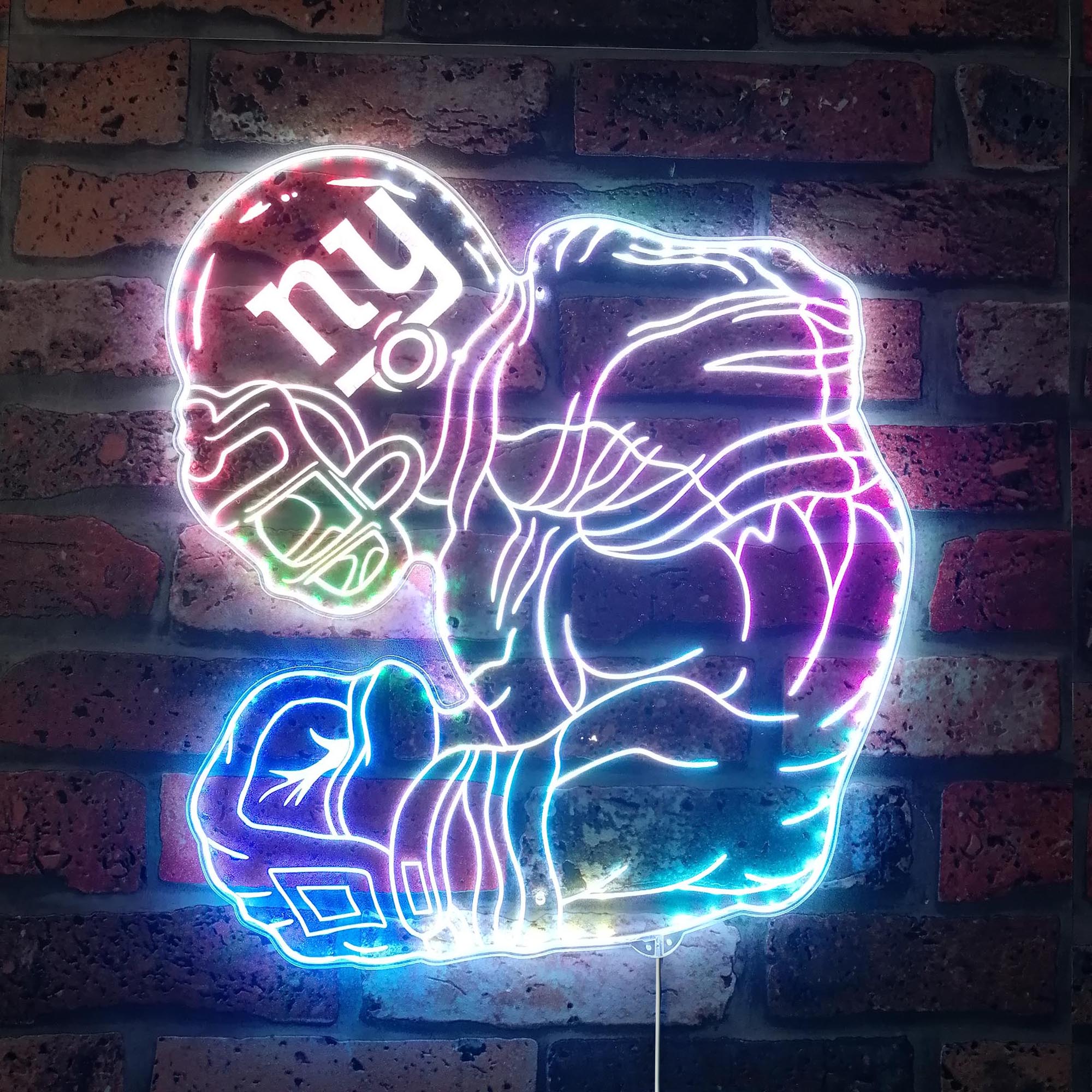 New York Giants Dynamic RGB Edge Lit LED Light Sign