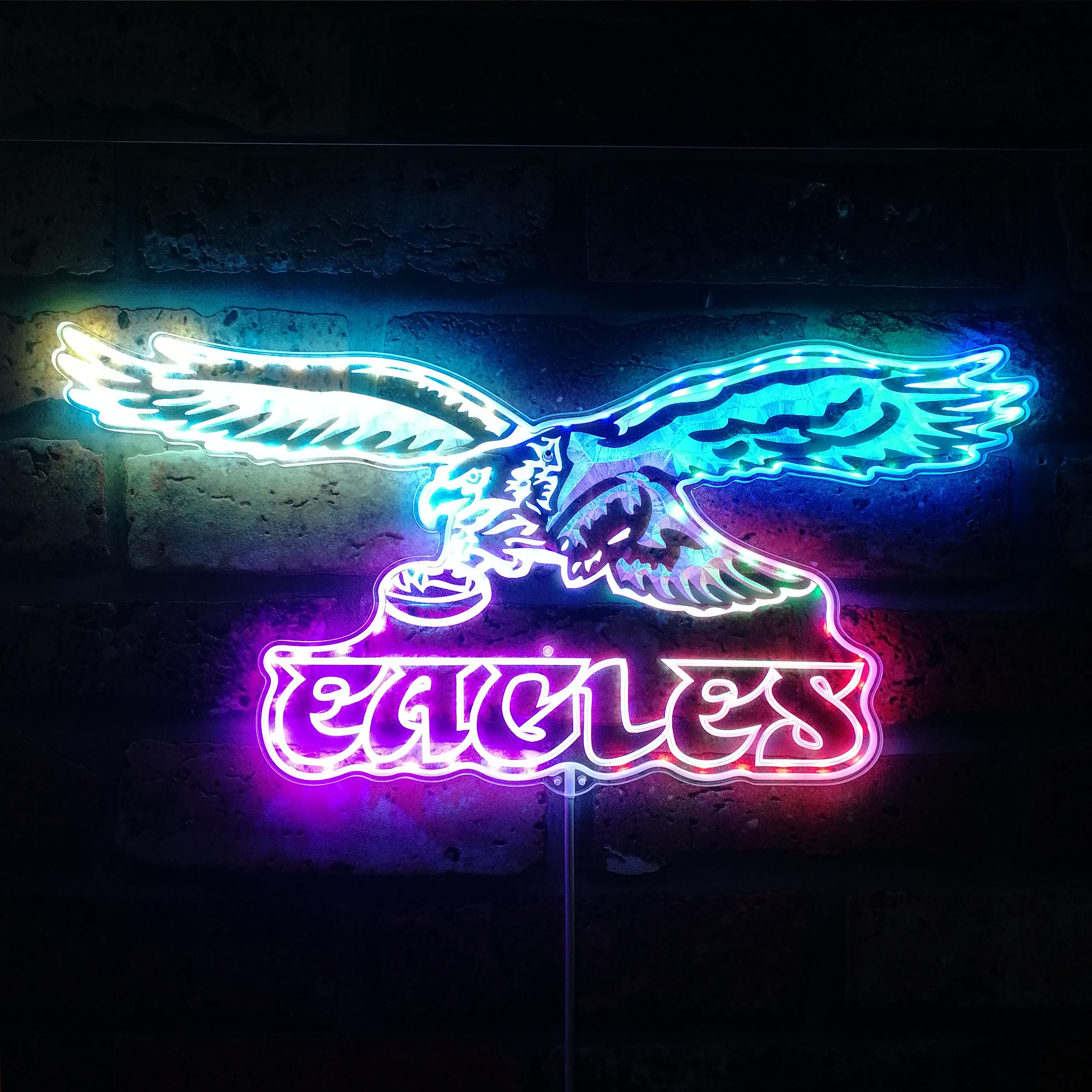 Philadelphia Eagles Dynamic RGB Edge Lit LED Sign