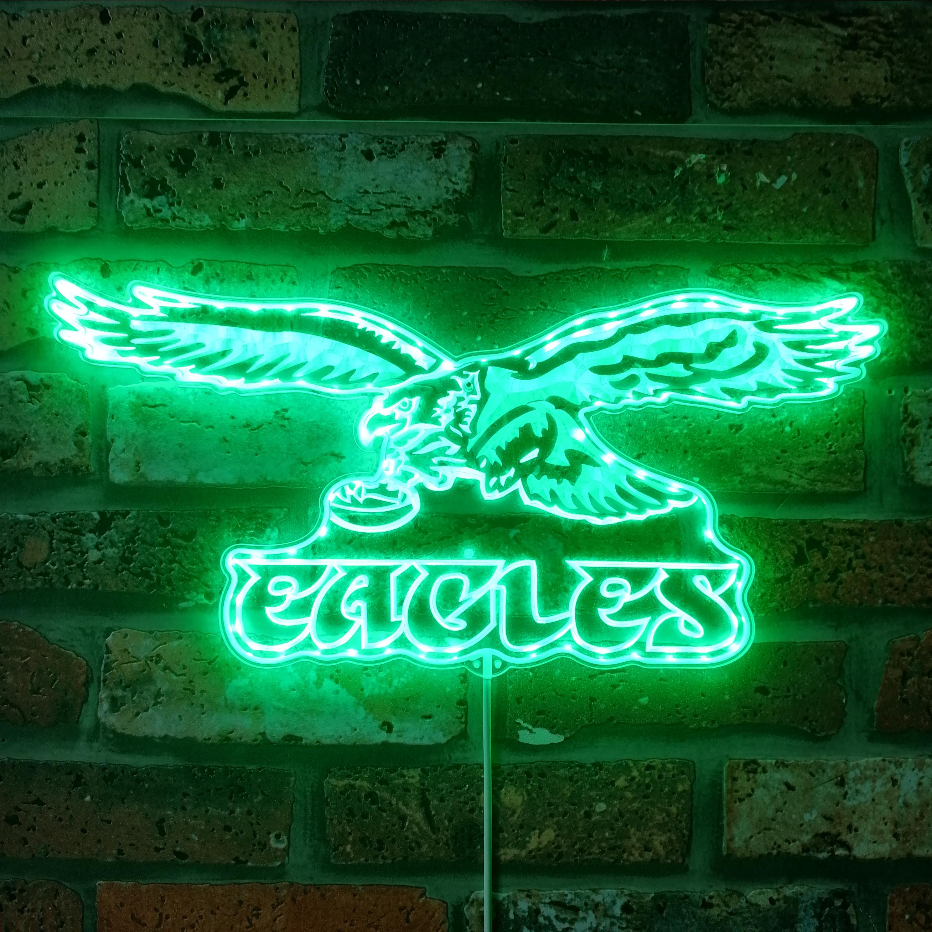 Philadelphia Eagles Dynamic RGB Edge Lit LED Sign