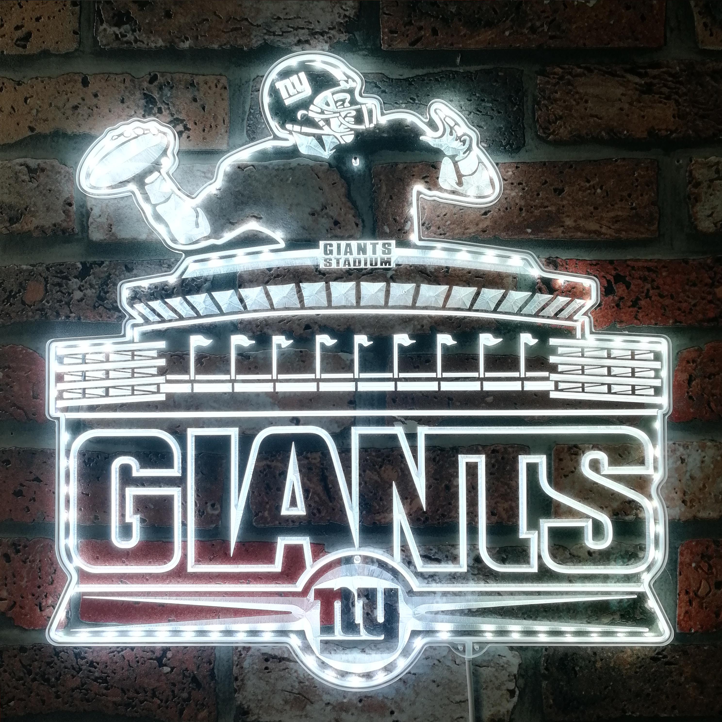 New York Giants Dynamic RGB Edge Lit LED Light Sign