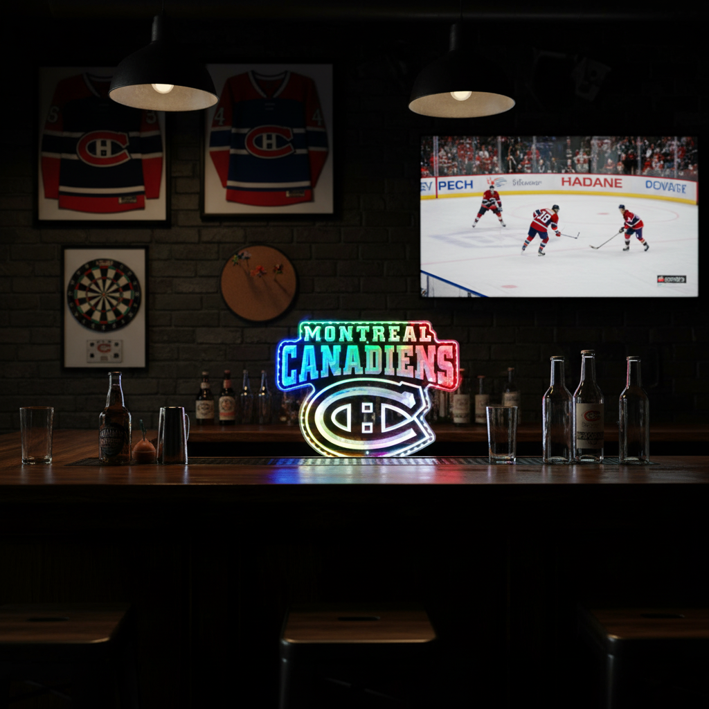 Montreal Canadiens Neon RGB Edge Lit LED Sign