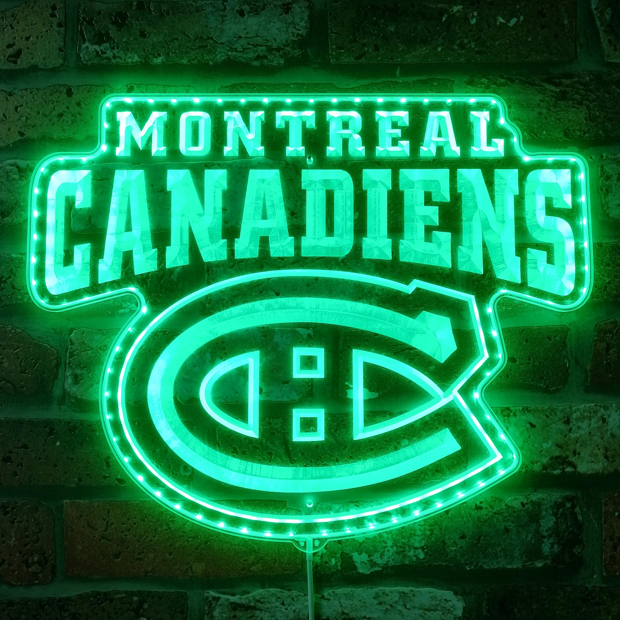 Montreal Canadiens Dynamic RGB Edge Lit LED Sign