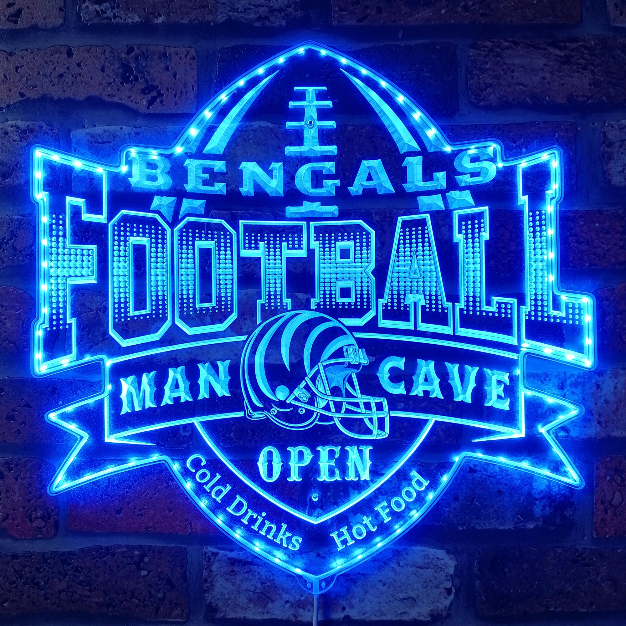 NFL Cincinnati Bengals Sport Dynamic RGB Light Neon Led Light Sign