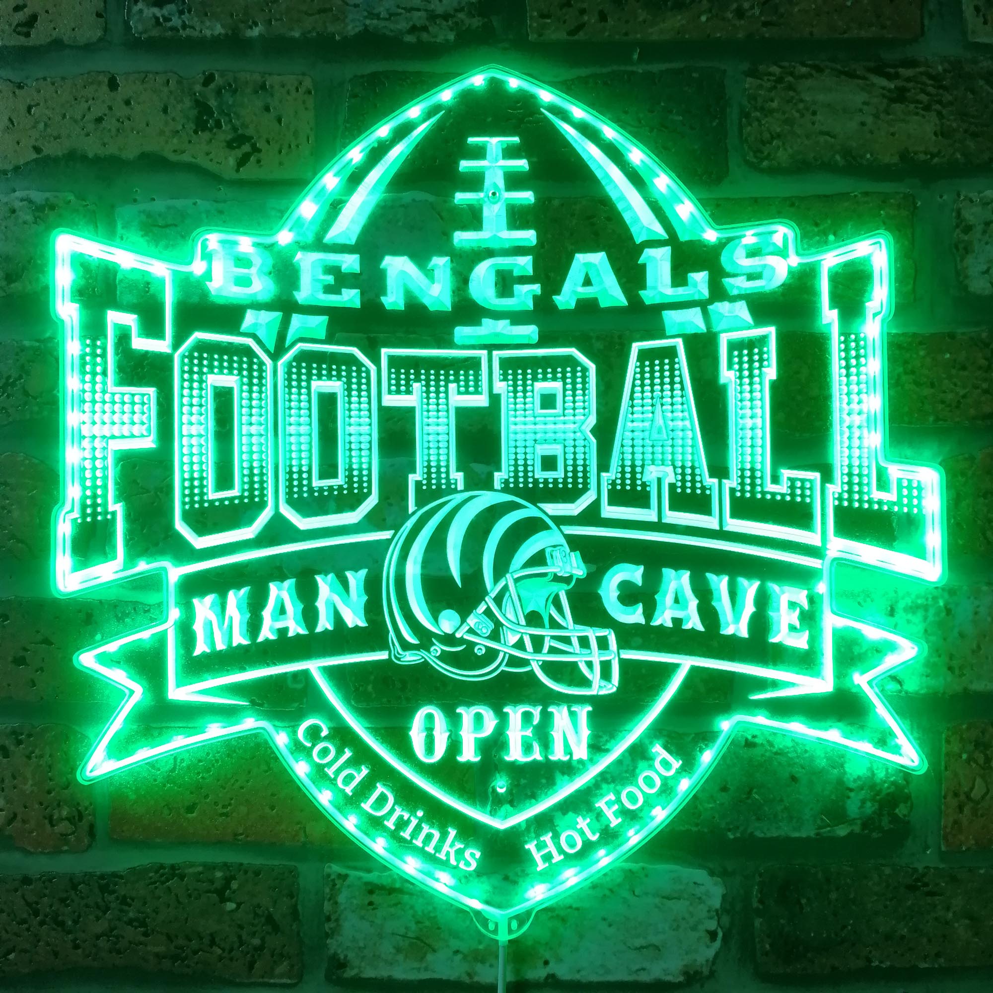 NFL Cincinnati Bengals Sport Dynamic RGB Light Neon Led Light Sign