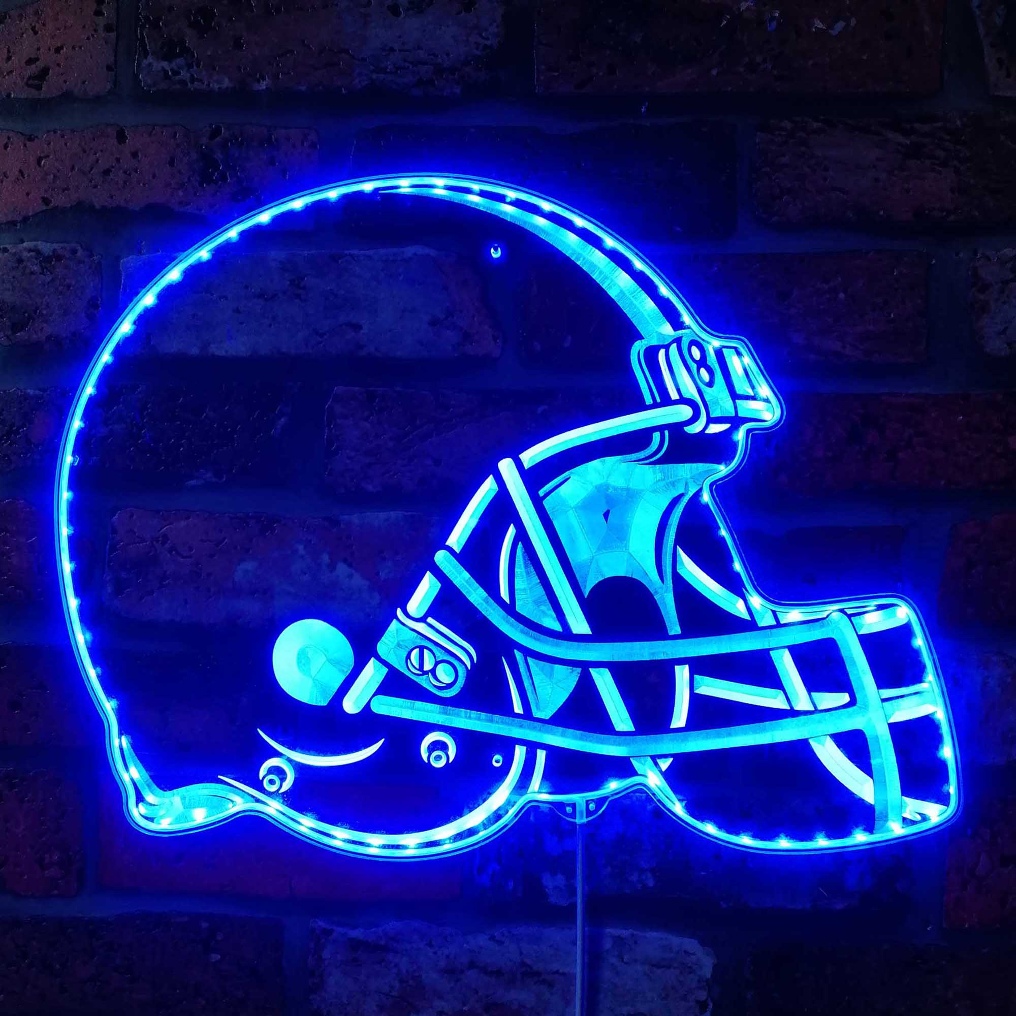 NFL Cleveland Browns Football Dynamic RGB Edge Led Light Sign