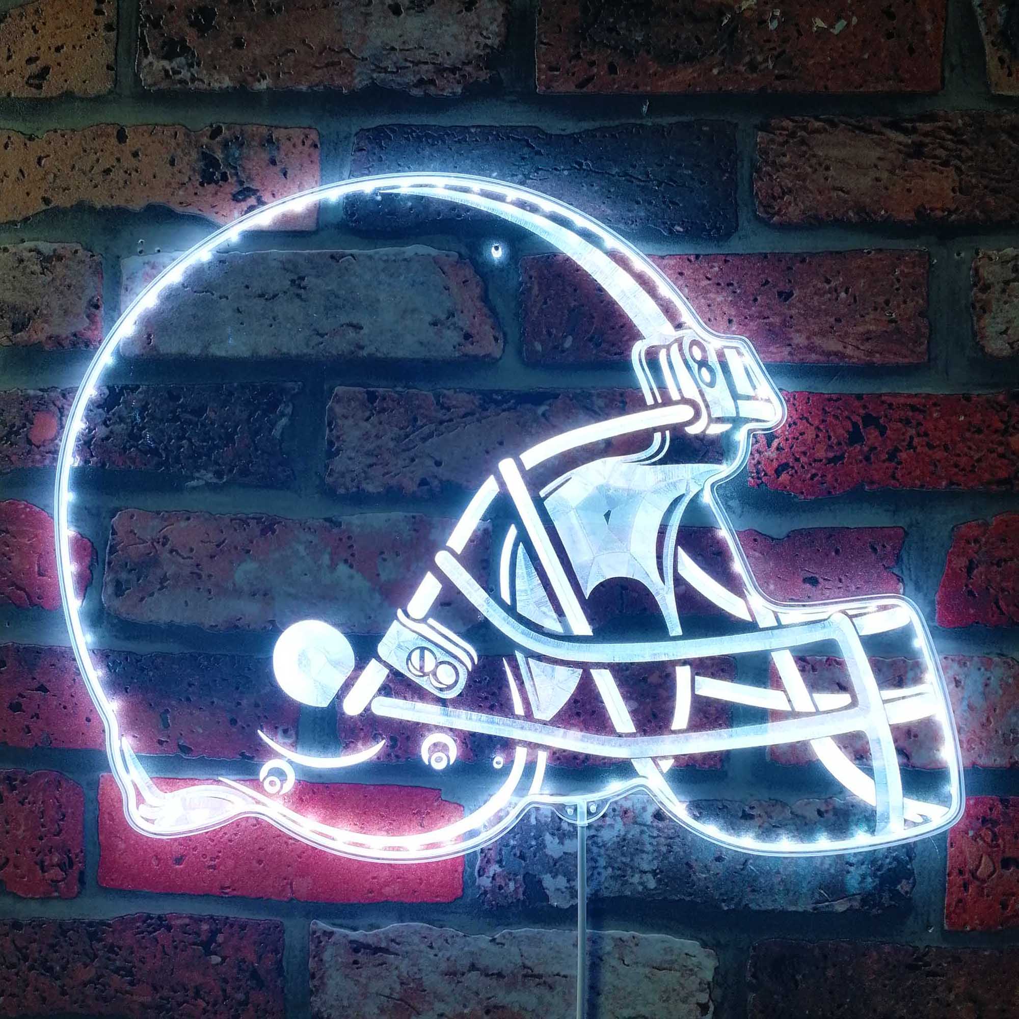 NFL Cleveland Browns Football Dynamic RGB Edge Led Light Sign