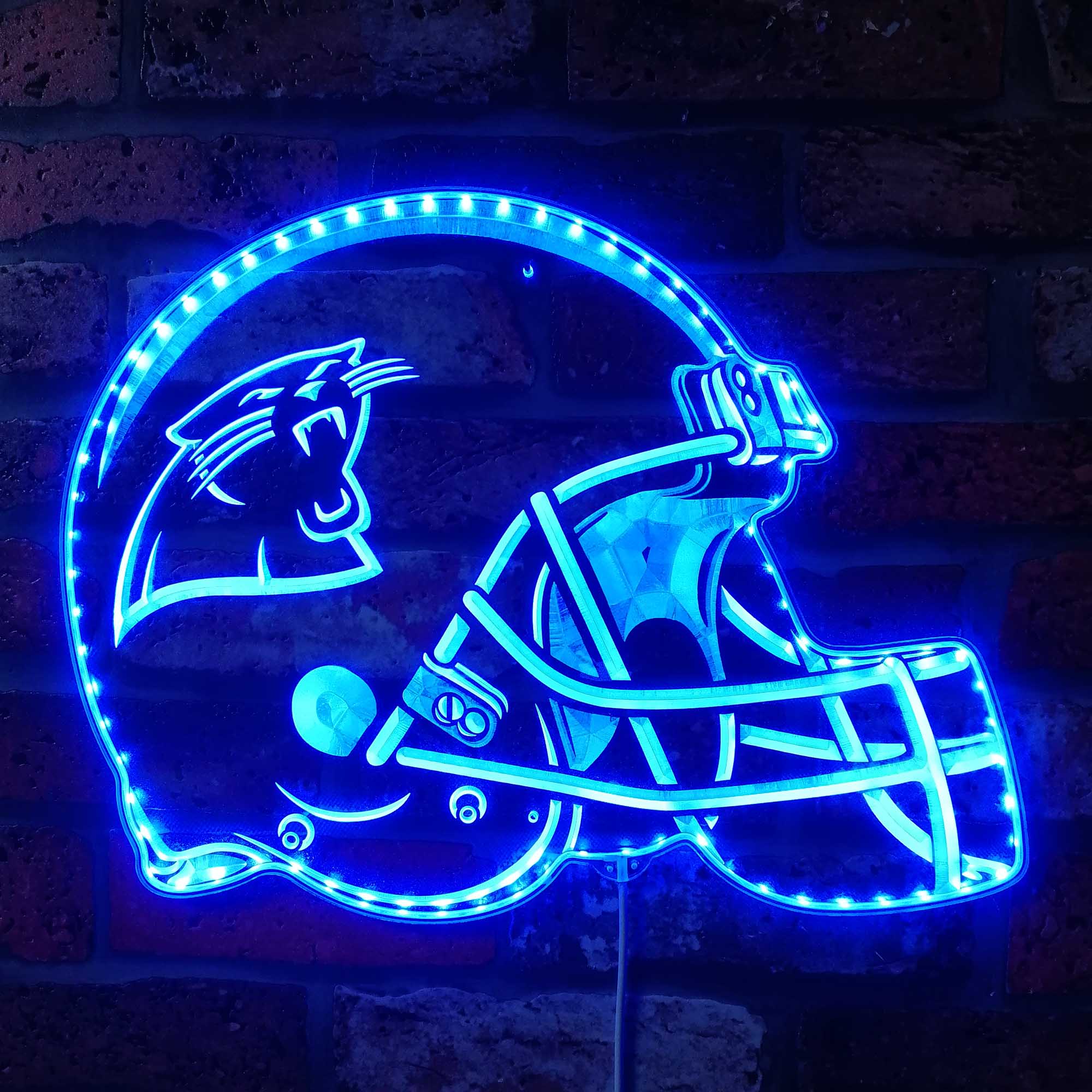 NFL Carolina Panthers Sport Dynamic RGB Light Neon Led Light Sign