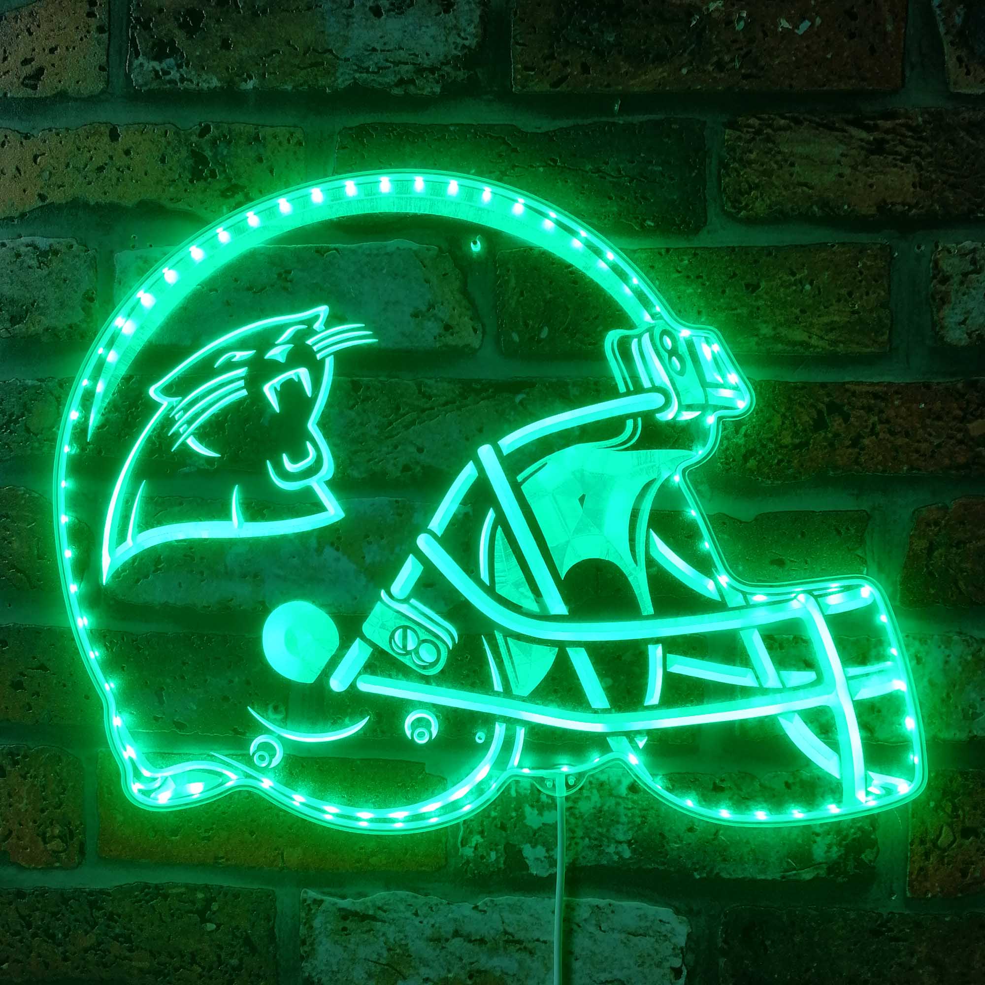 NFL Carolina Panthers Sport Dynamic RGB Edge Lit LED Sign