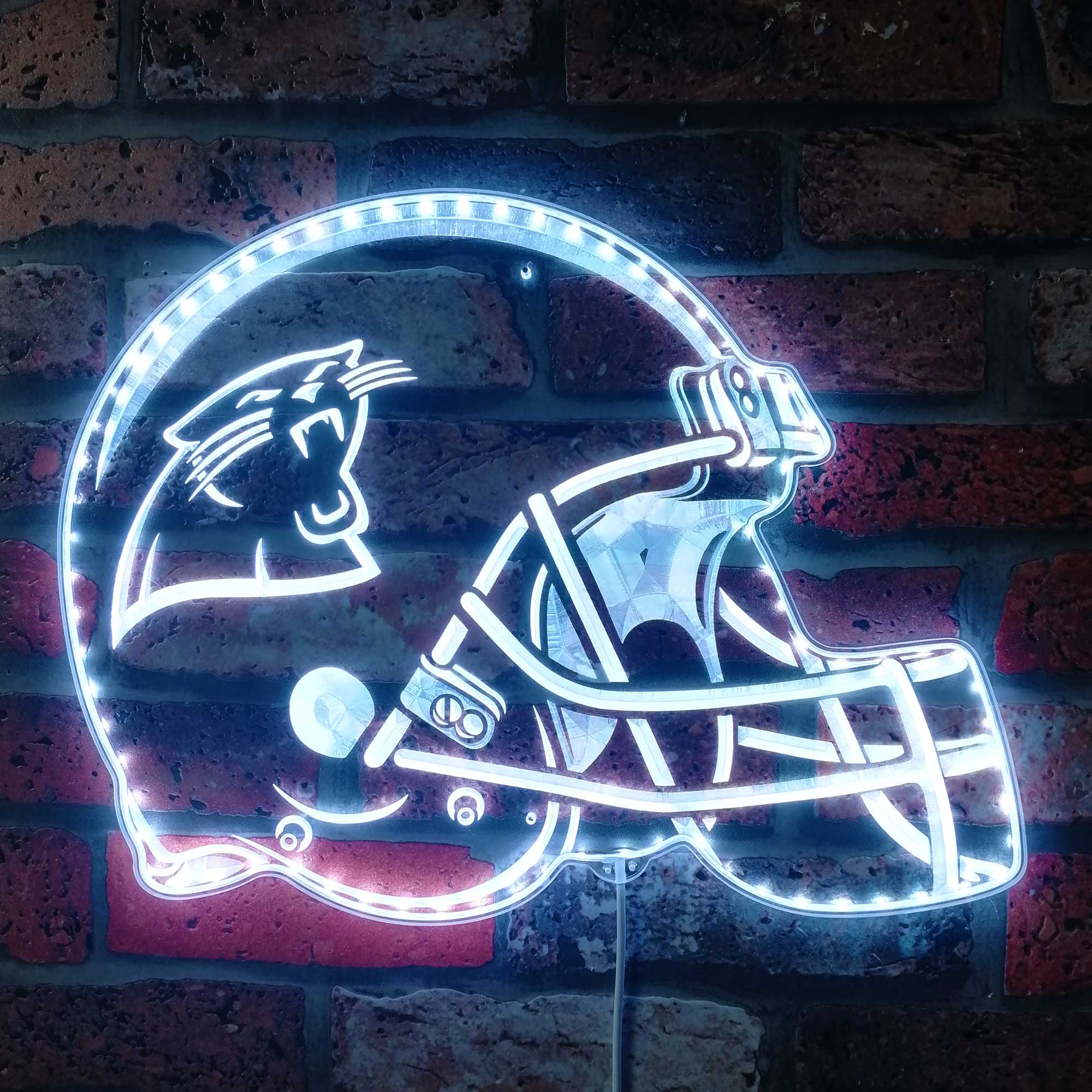 NFL Carolina Panthers Sport Dynamic RGB Edge Lit LED Sign