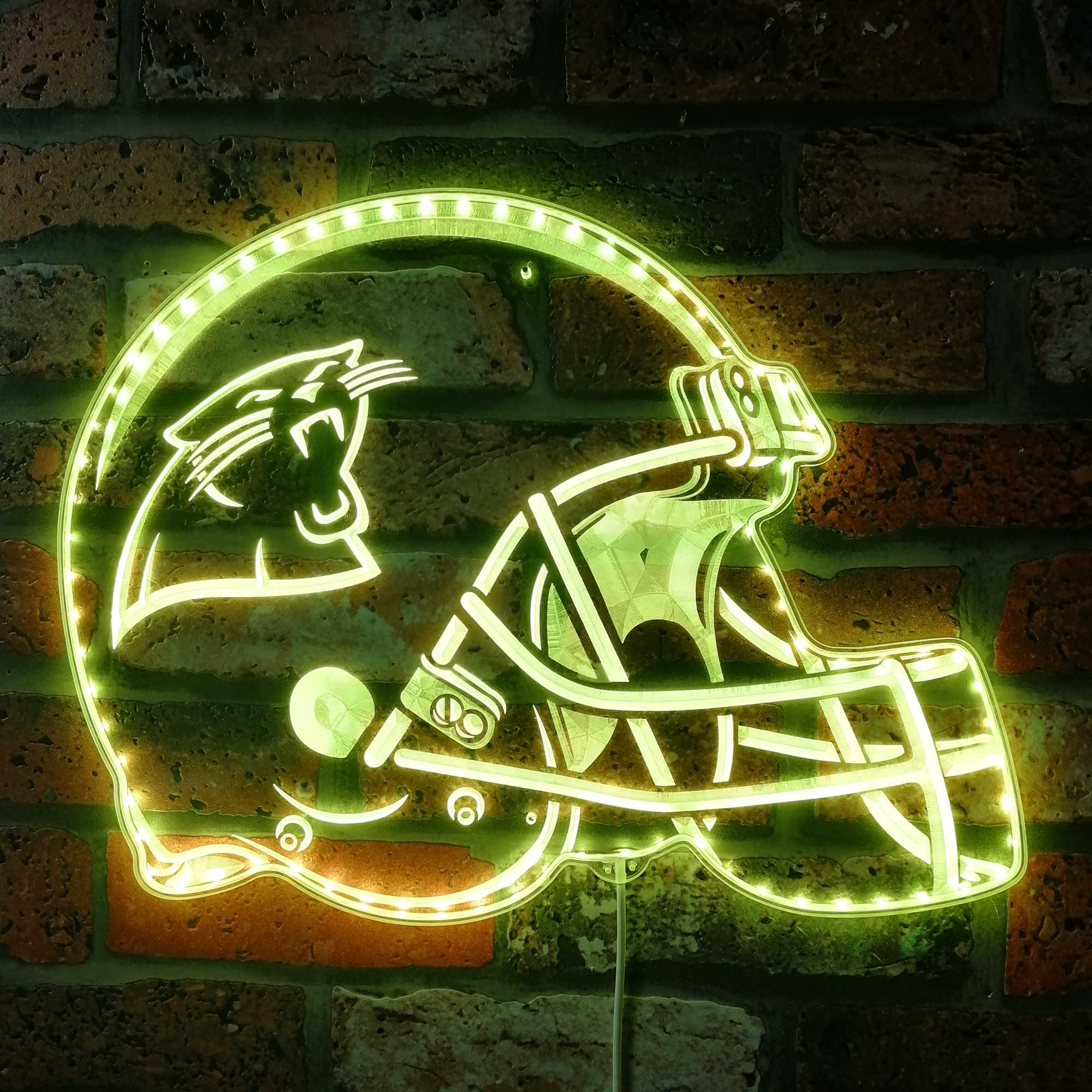 NFL Carolina Panthers Sport Neon RGB Edge Lit LED Sign