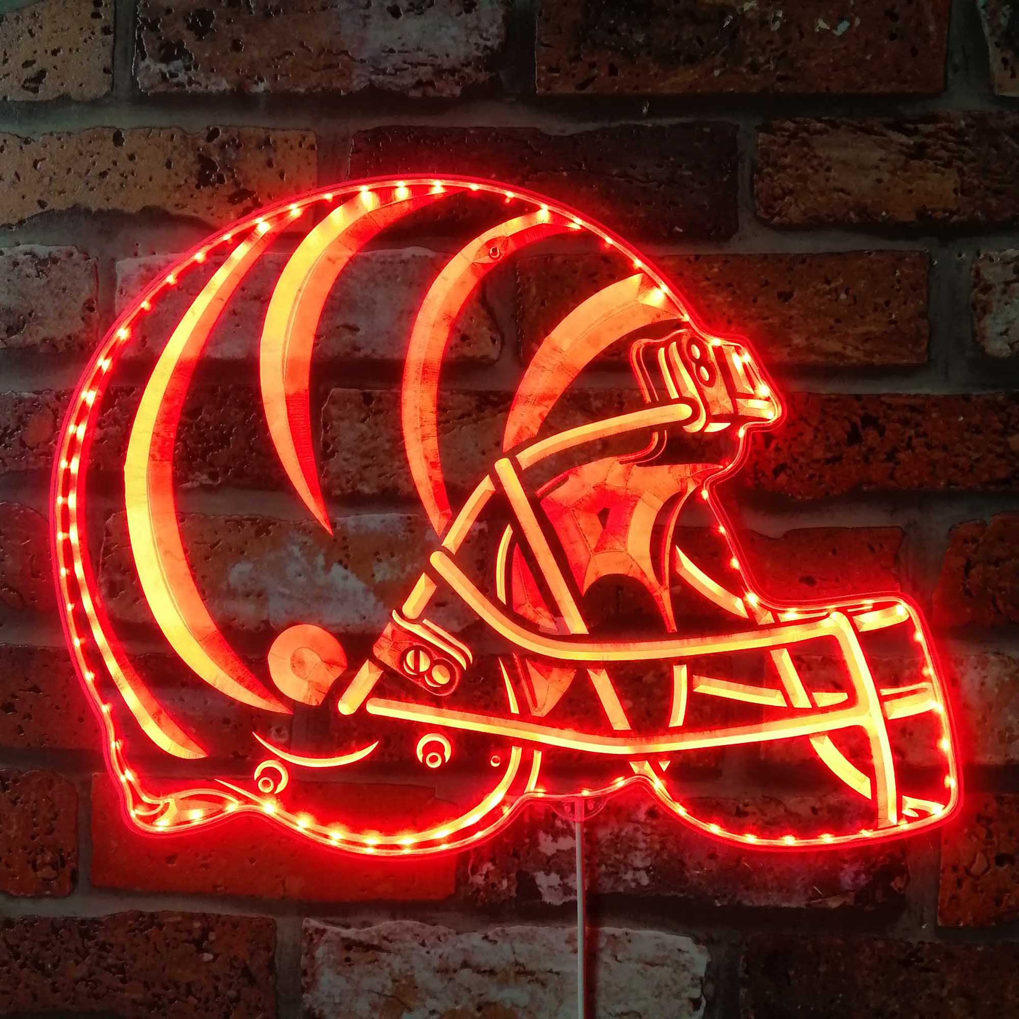 NFL Cincinnati Bengals Sport Dynamic RGB Light Neon Led Light Sign