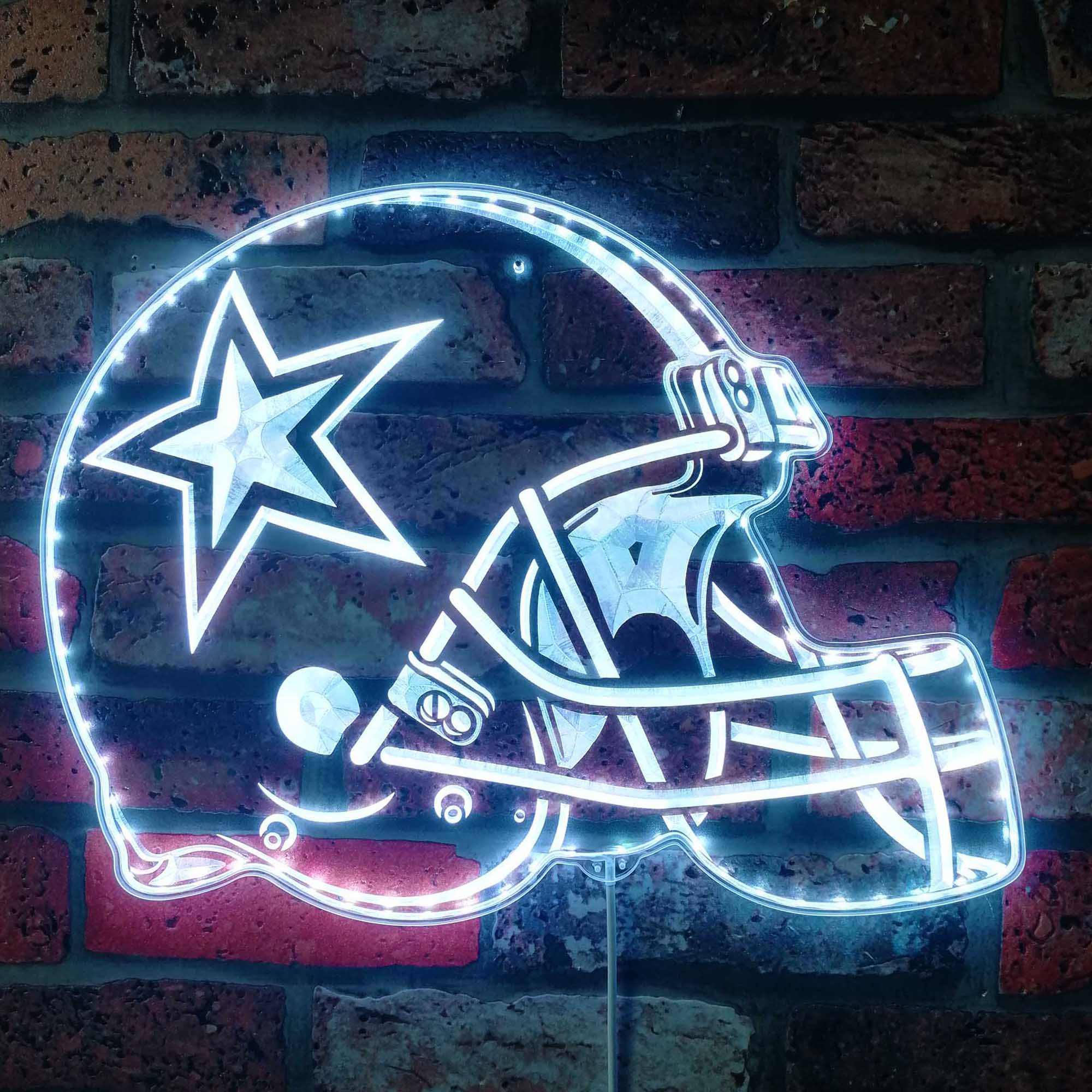 NFL Dallas Cowboys Sport Club Dynamic RGB Edge Lit LED Light Sign