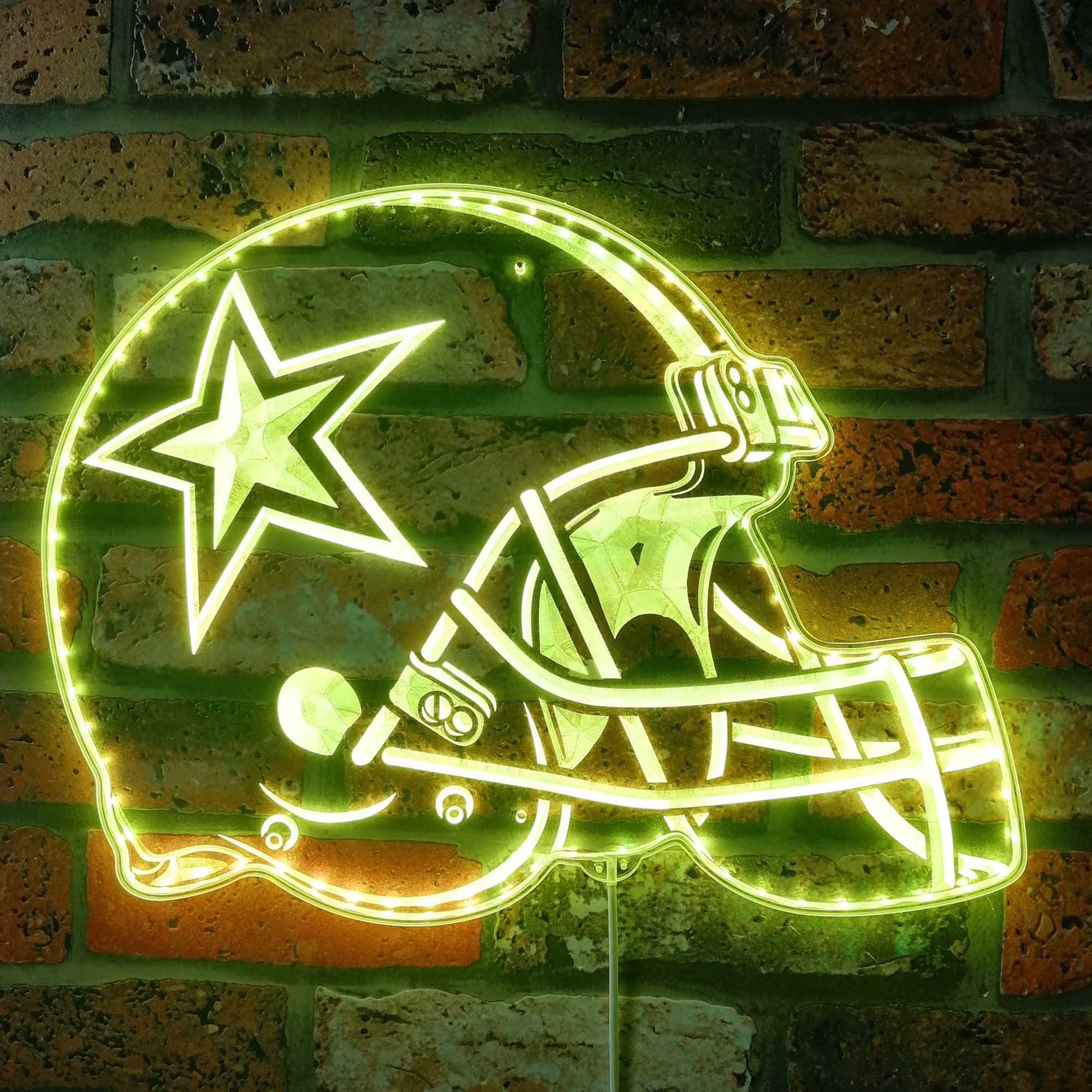 NFL Dallas Cowboys Sport Club Dynamic RGB Edge Lit LED Sign