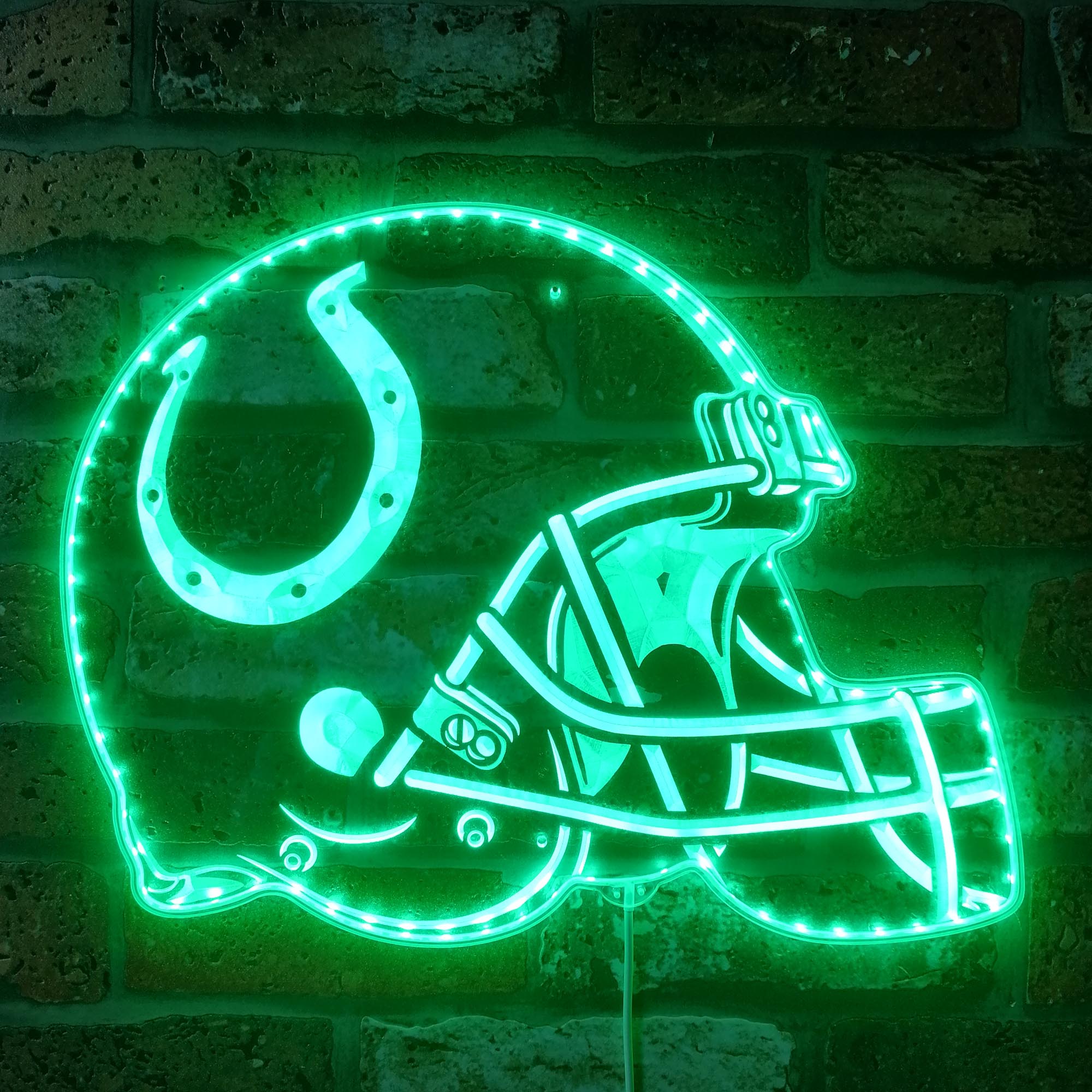 NFL Indianapolis Colts Football Club Dynamic RGB Edge Lit Led Light Sign