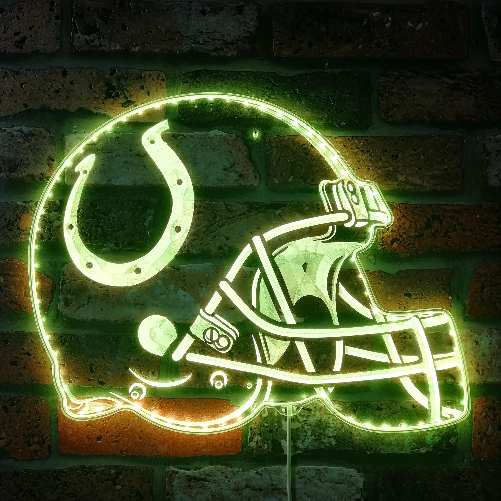 NFL Indianapolis Colts Football Club Dynamic RGB Edge Lit Led Light Sign